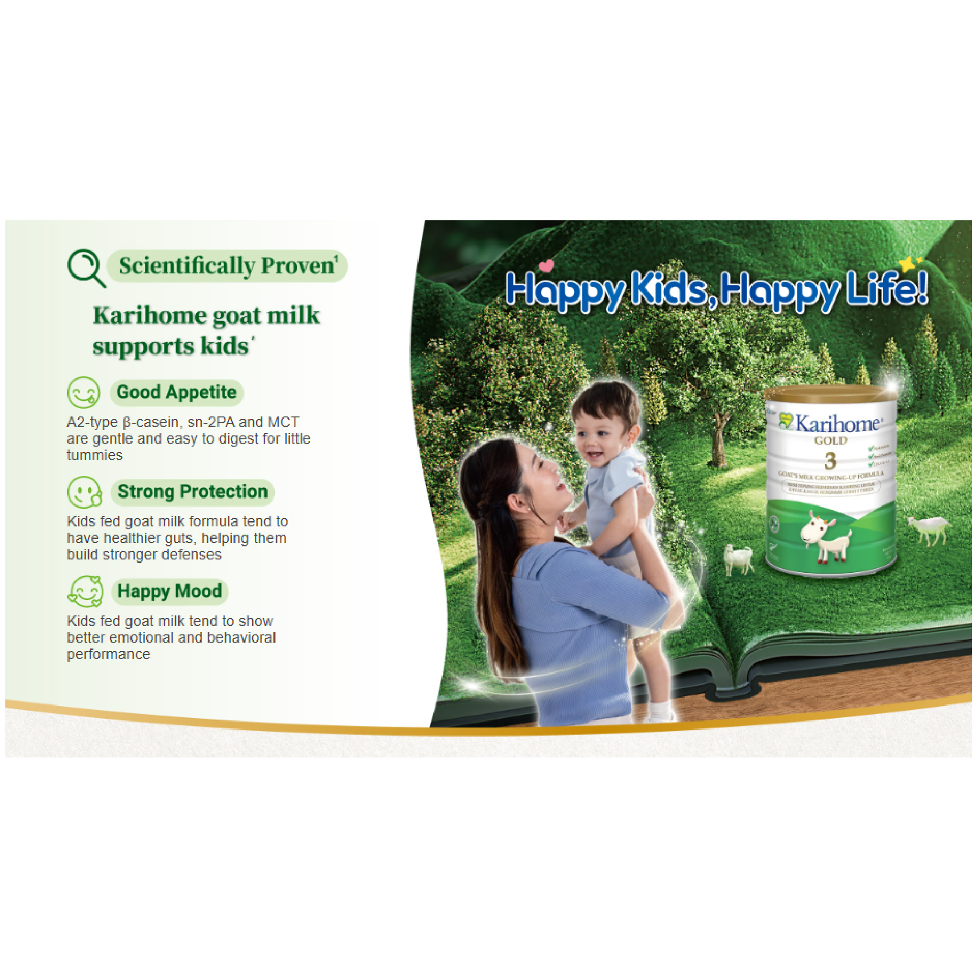 KARIHOME Goat Milk Growing Up Formula Step 3 900g, Susu Kambing, Milk Formula, 羊奶粉