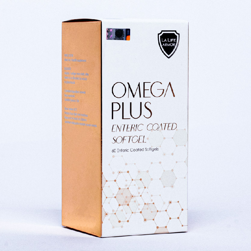 LA LIFE ARMOR Omega Plus Fish Oil Enteric Coasted Softgel 60's 鱼油 (Contain Seabuckthorn Omega 7 )