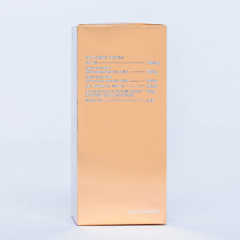 LA LIFE ARMOR Omega Plus Fish Oil Enteric Coasted Softgel 60's 鱼油 (Contain Seabuckthorn Omega 7 )