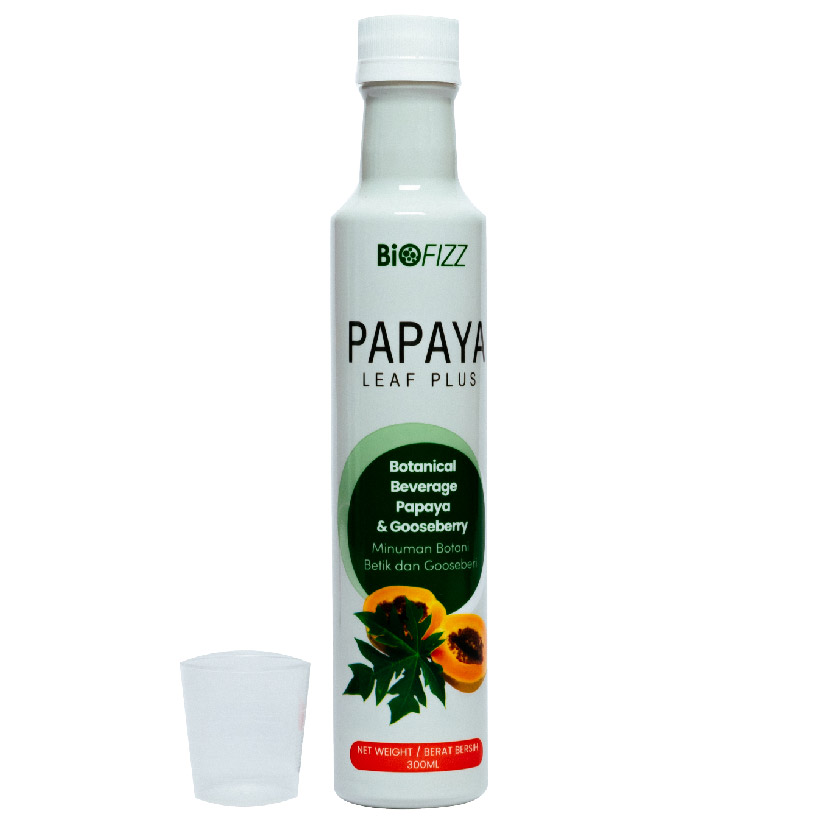 [CLEARANCE] BIOFIZZ Papaya Leaf Plus Botanical Beverage Papaya & Gooseberry 300ml 木瓜叶 [EXP: 05/03/2026]