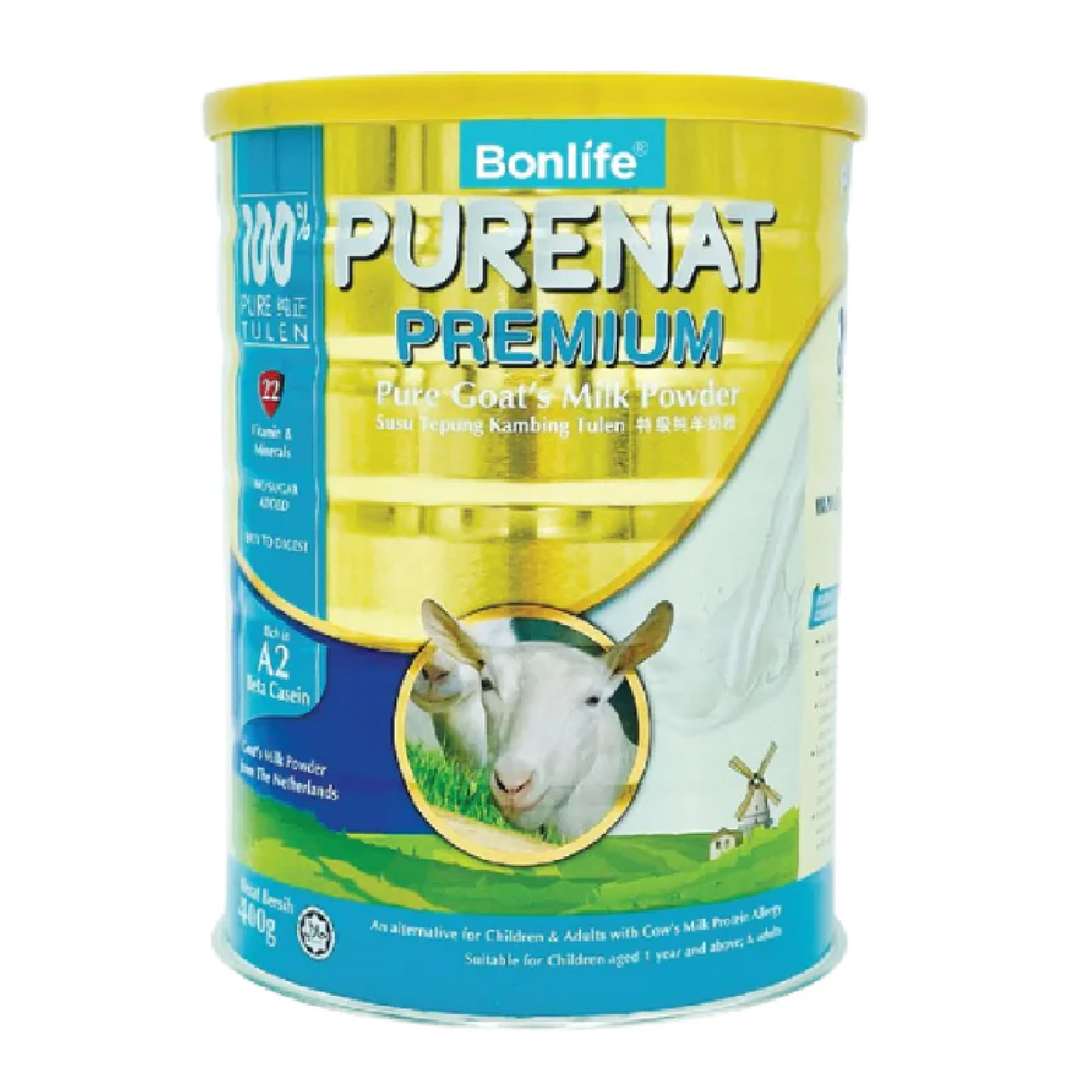 BONLIFE Greenfood Purenat Premium Pure Goat Milk Powder 800g