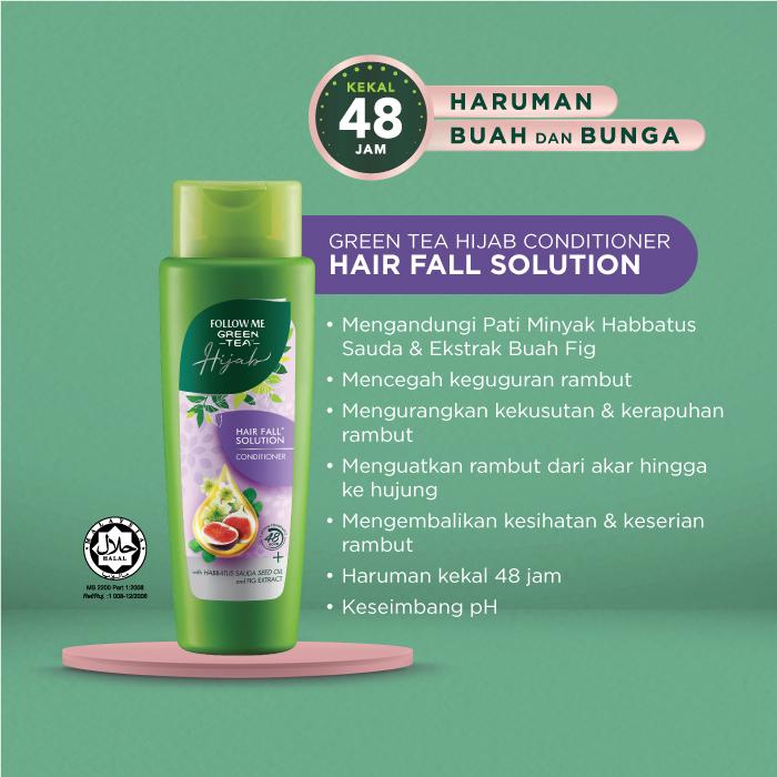FOLLOW ME GREENTEA HIJAB MICELLAR CONDITIONER 320ML - HAIR FALL SOLUTION