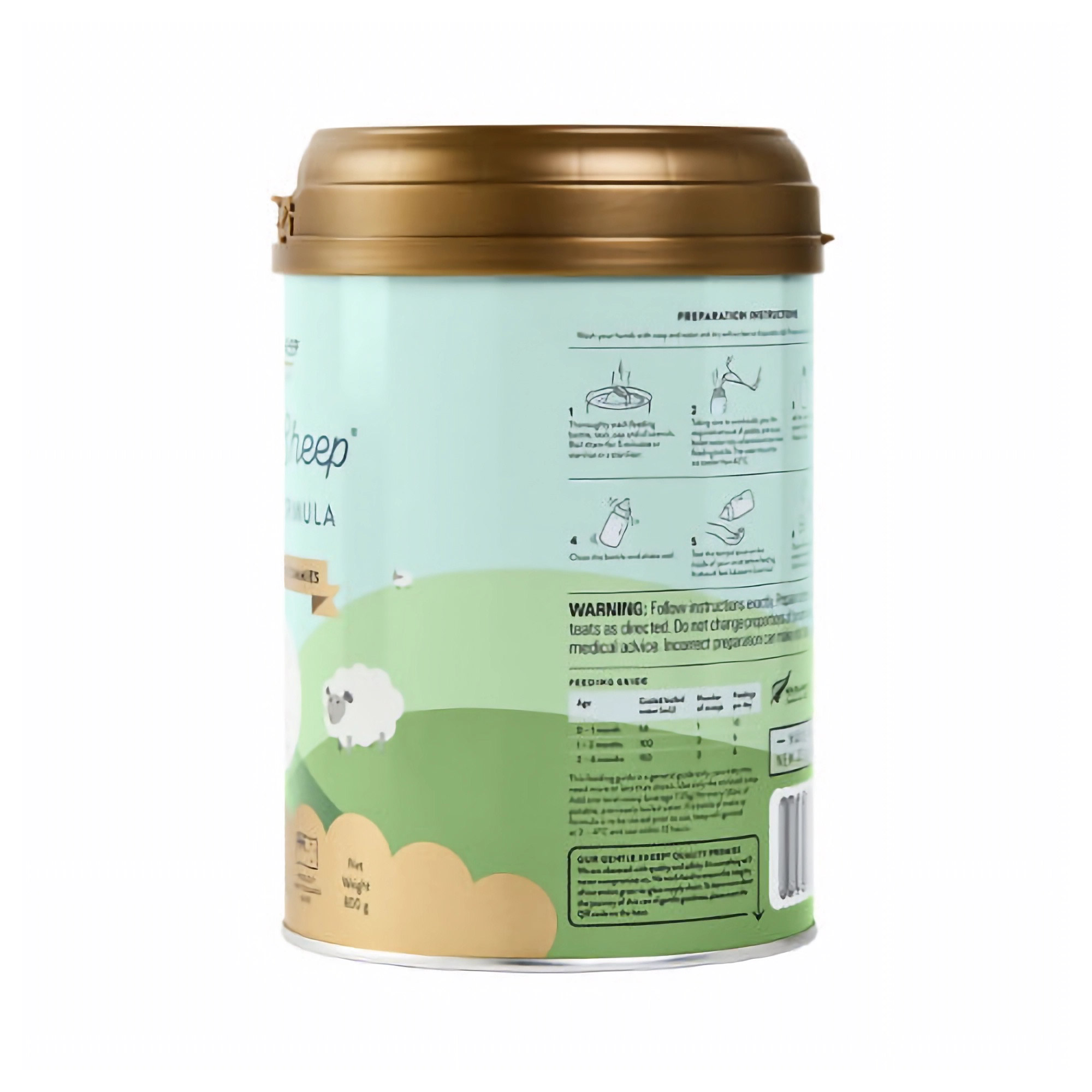 SPRING SHEEP GS-OVI Step 1 Infant Formula 700g, Nutrition for newborn babies (0-6 Months), 婴儿配方奶粉