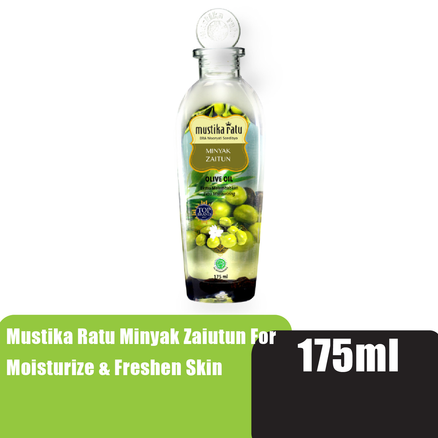 (CLR)Mustika Ratu Minyak Zaitun Original - Minyak Zaitun Olive House 175ml EXP:2027.9.30
