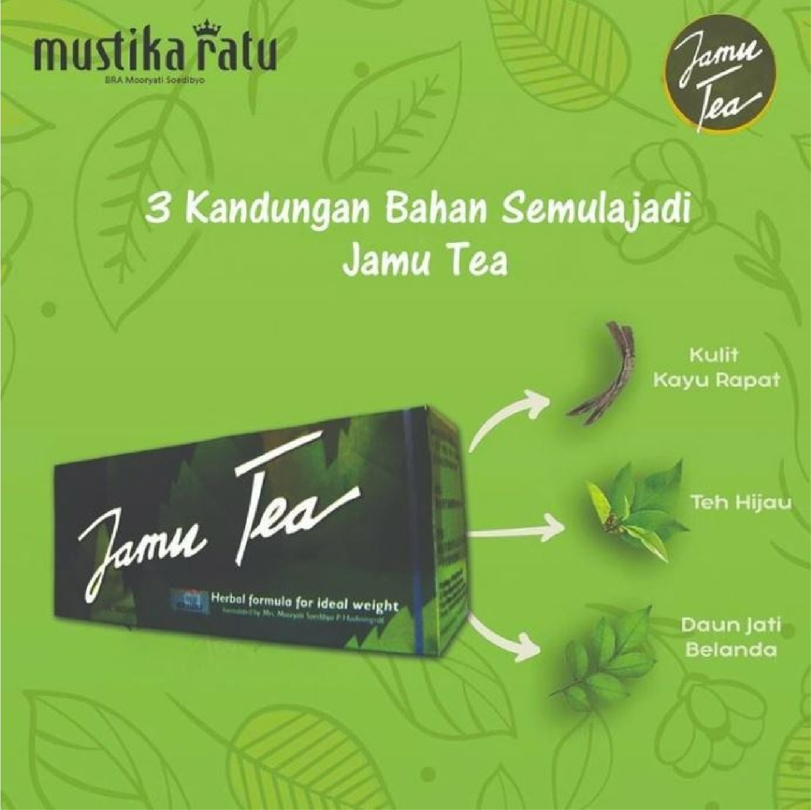 (CLR)Mustika Ratu Jamu Tea Kurus - Detox Slimming Tea (30's)  EXP:2026.6.30