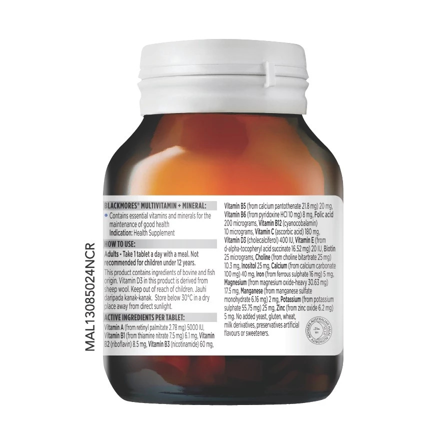BLACKMORES MULTIVITAMIN + MINERALS 60'S