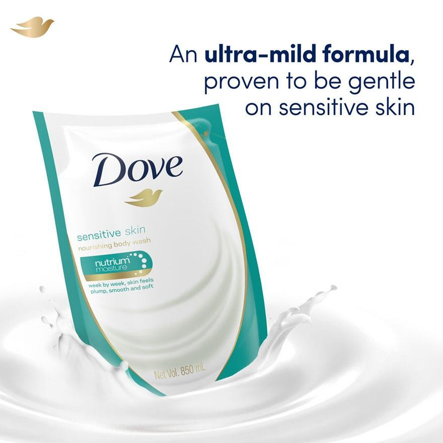 DOVE Bodywash Refill 850ml  - Sensitive
