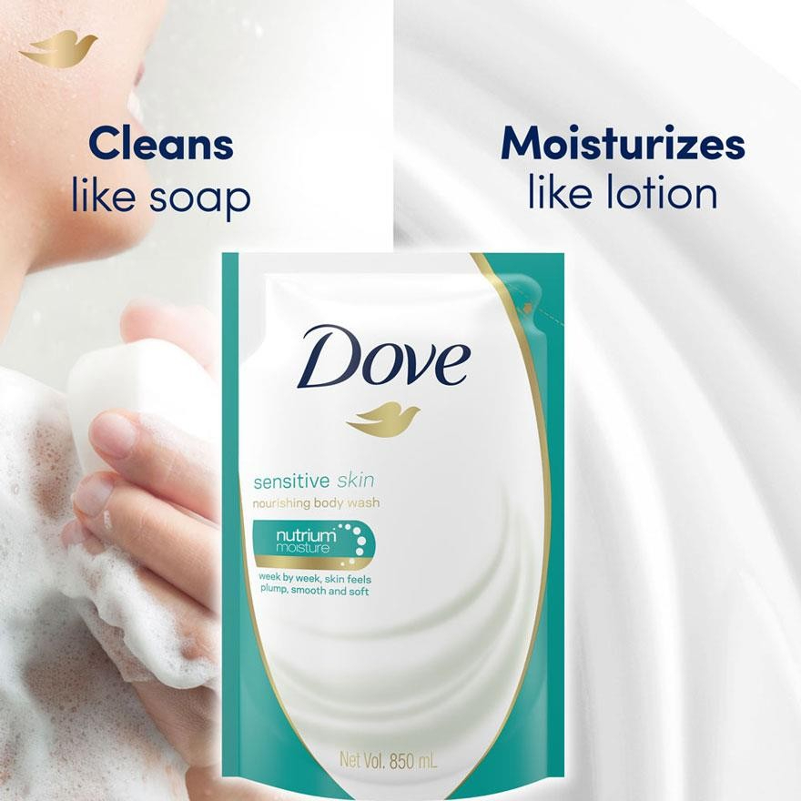 DOVE Bodywash Refill 850ml  - Sensitive