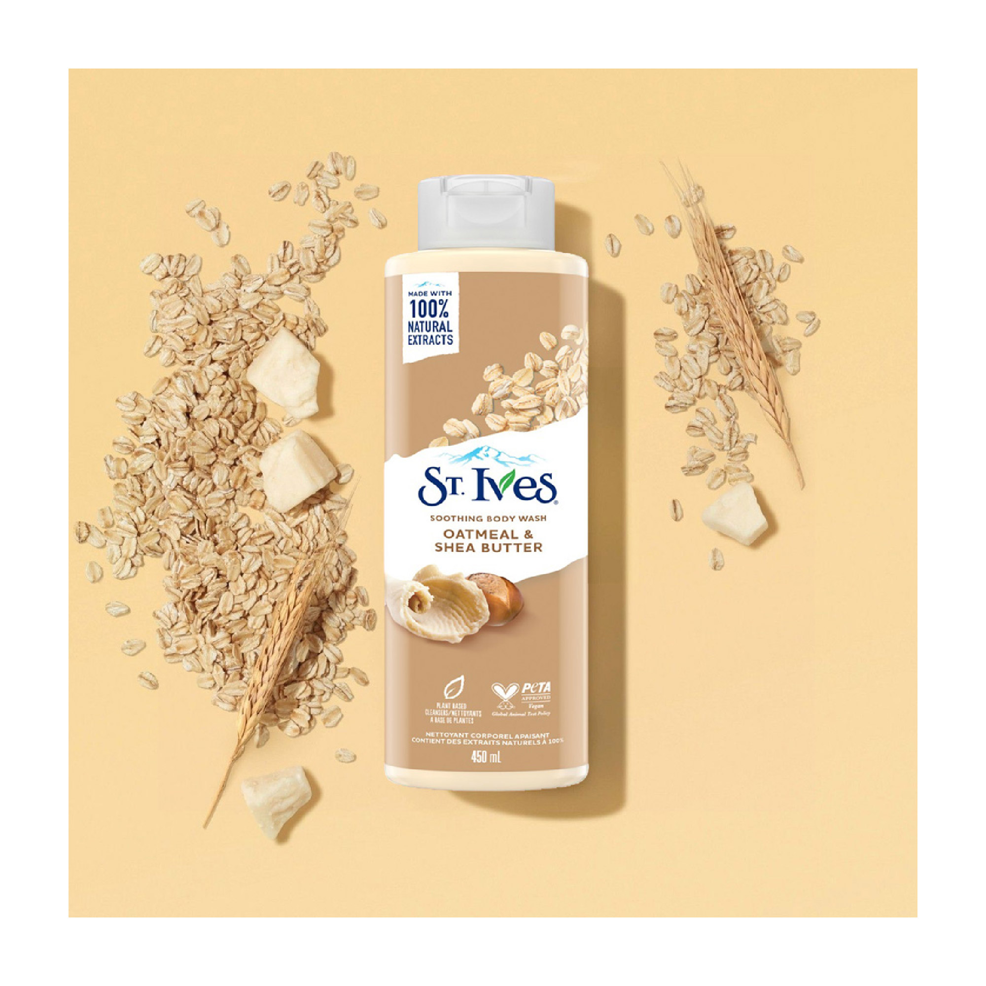 ST IVES Soothing Body Wash 473ml - Oatmeal & Shea Butter