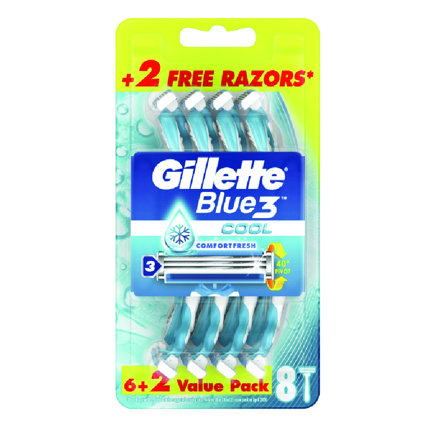 GILLETTE BLUE 3 DISPOSABLE 8'S COOL