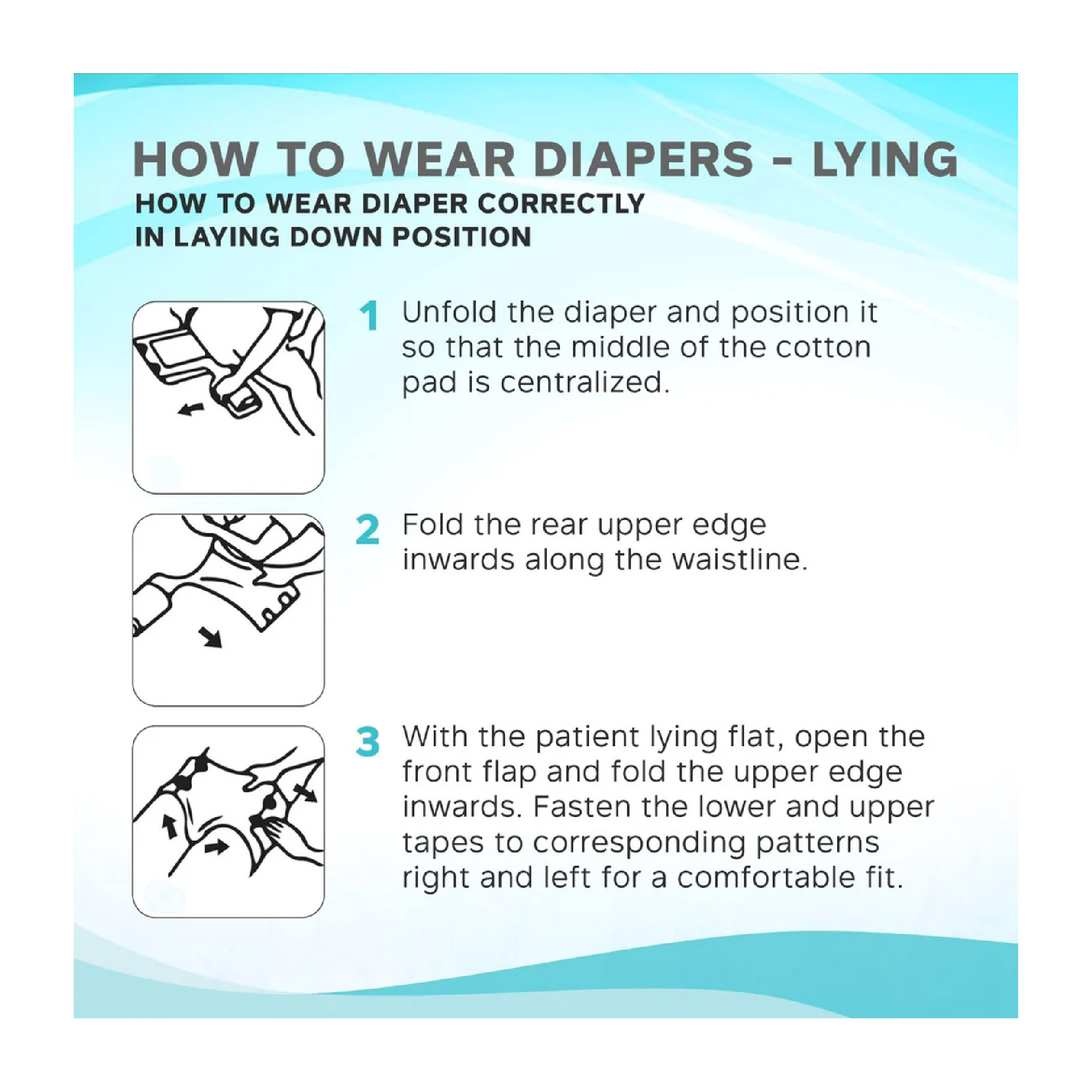 ABSORBA Nateen Plus Adult Diaper 10's - M size, Lampin Dewasa, 防漏成人纸尿裤