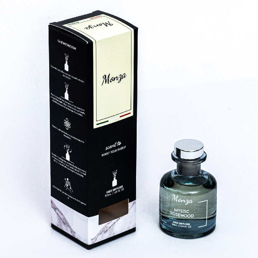 [CLEARANCE] Monza Reed Diffuser Lilac Whisper 50ml - Aroma Diffuser Air Freshener Room (EXP: 11/9/2026)