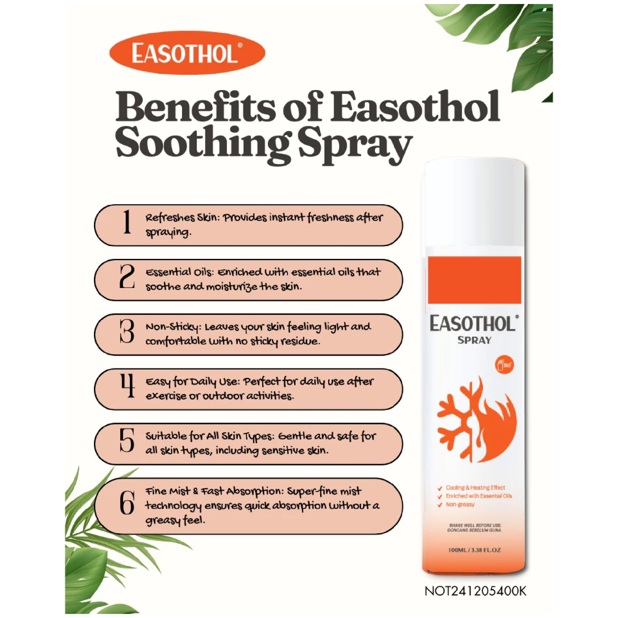EASOTHOL Soothing Spray 100ml