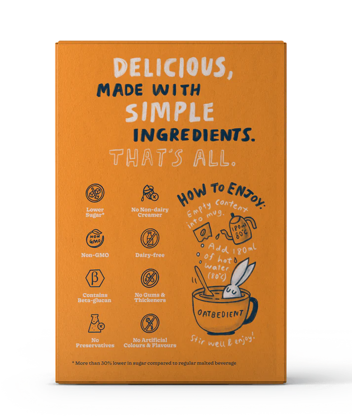 OATBEDIENT Oat Milk 28g x 12's - Susu Oat, 燕麦牛奶