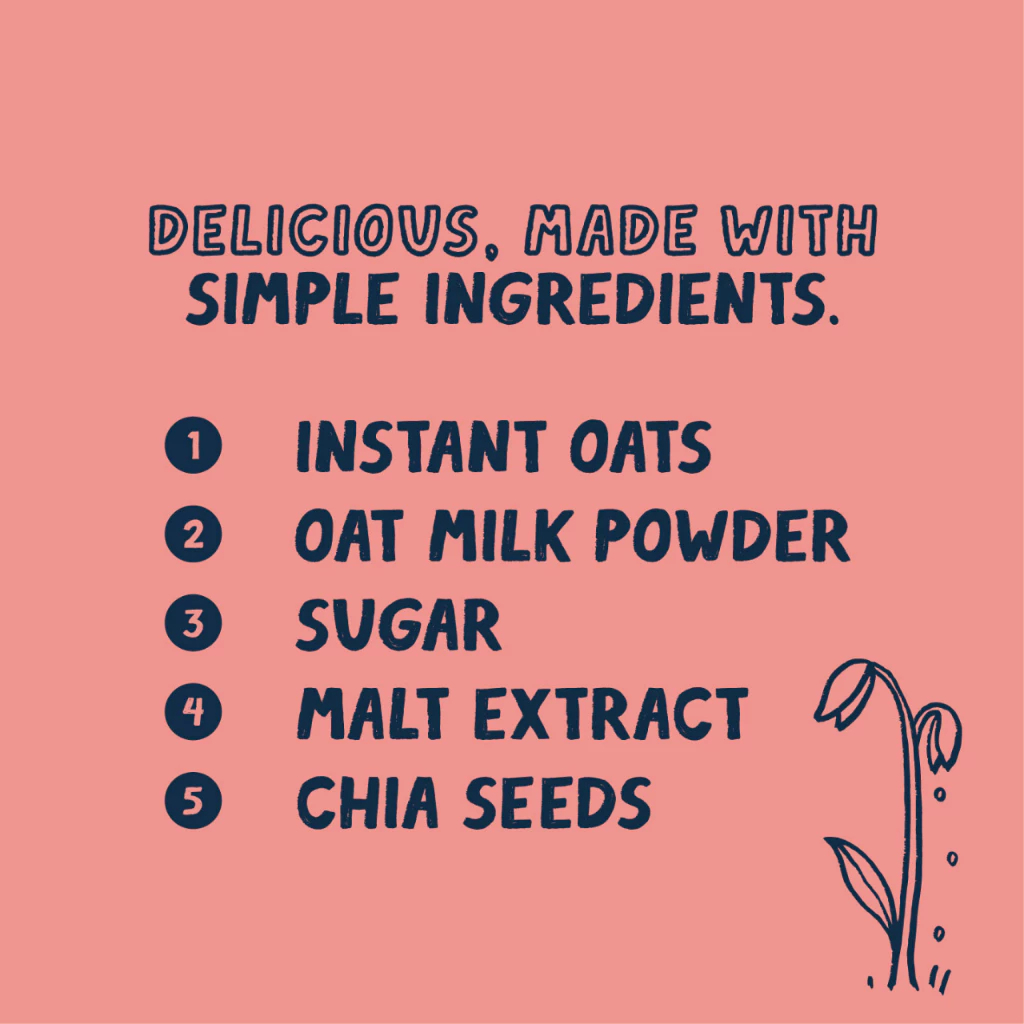 OATBEDIENT Oat Milk with Oats & Chia Seeds 35g x 12's - Susu Oat, 奇亚籽, 燕麦牛奶