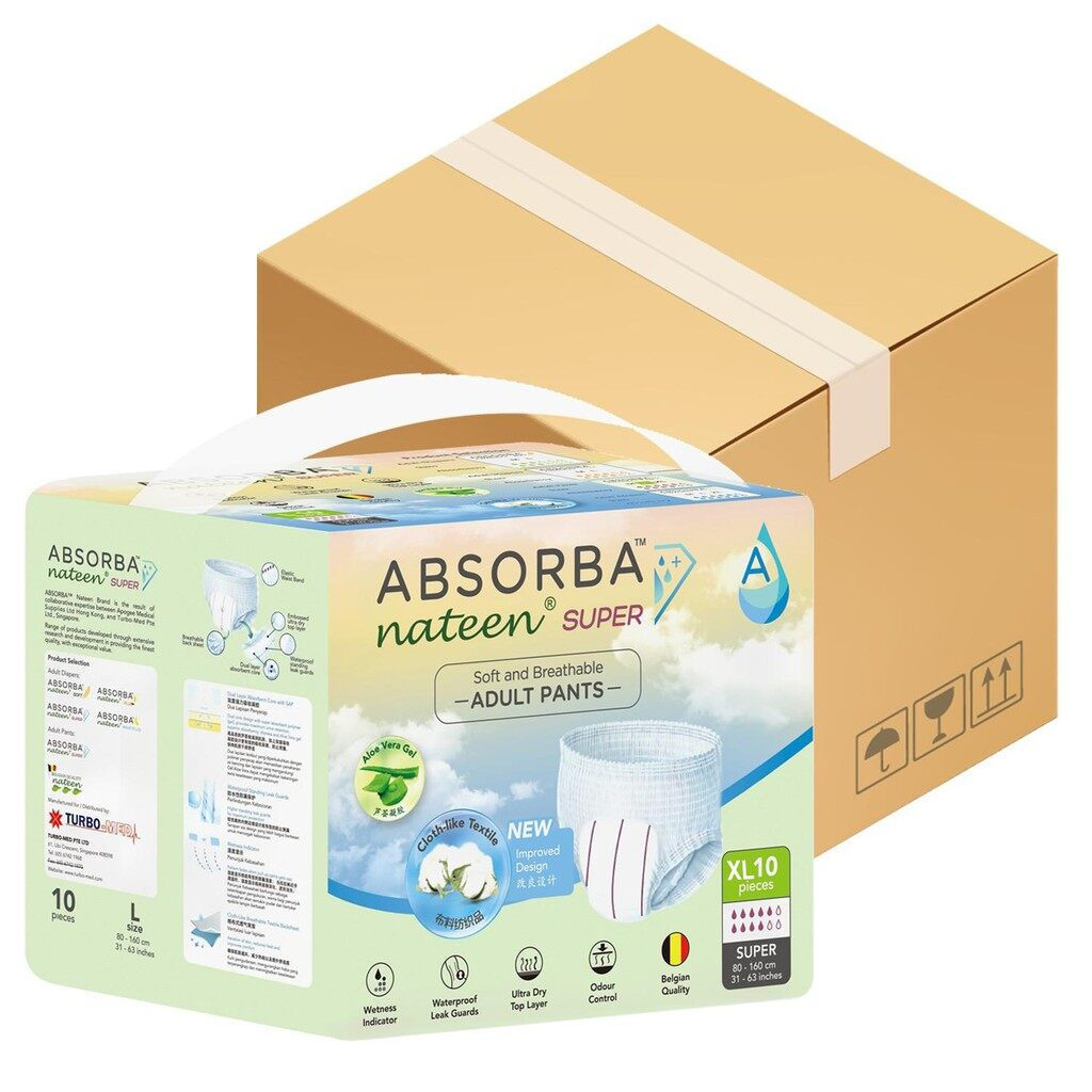 ABSORBA Nateen Super Pants XL 10's, Lampin Dewasa