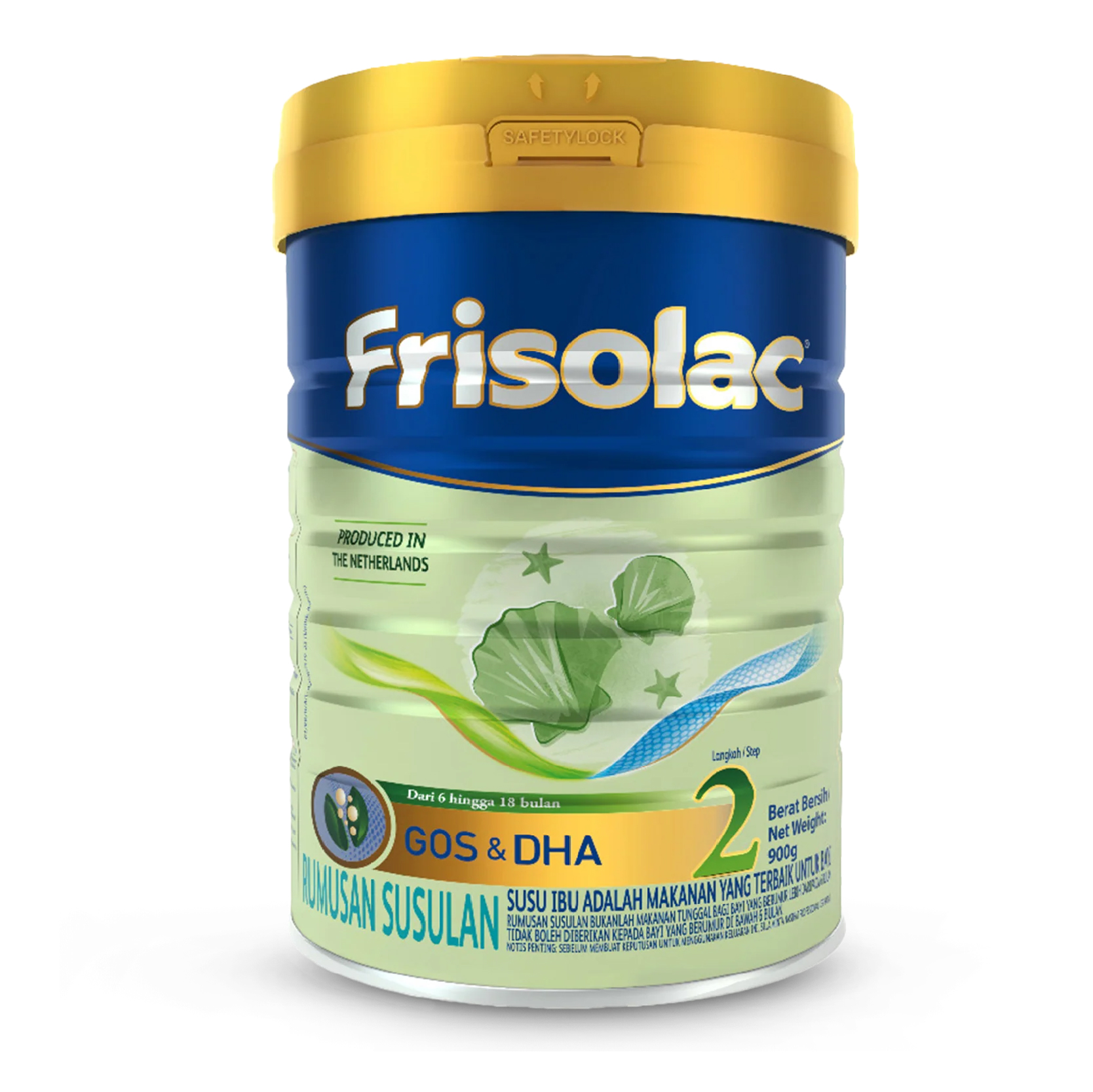 FRISOLAC Gos & Dha Step 2 (6-18 Bulan) Milk Powder 900g - Susu Tepung Infant / Baby Milk Formula 奶粉