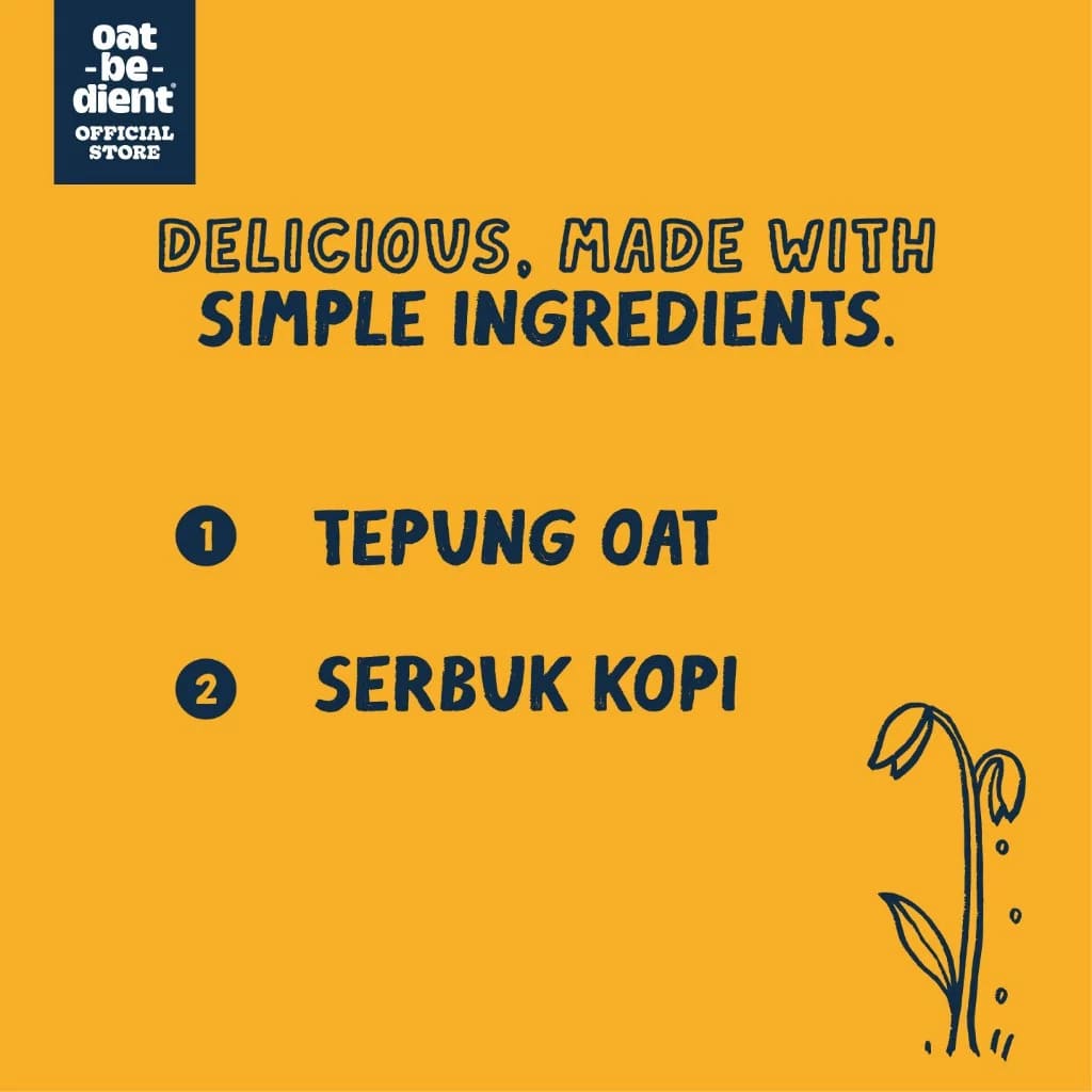 OATBEDIENT Cafe Oat Milk Latte 23g X 10's - Susu Oat ,燕麦牛奶