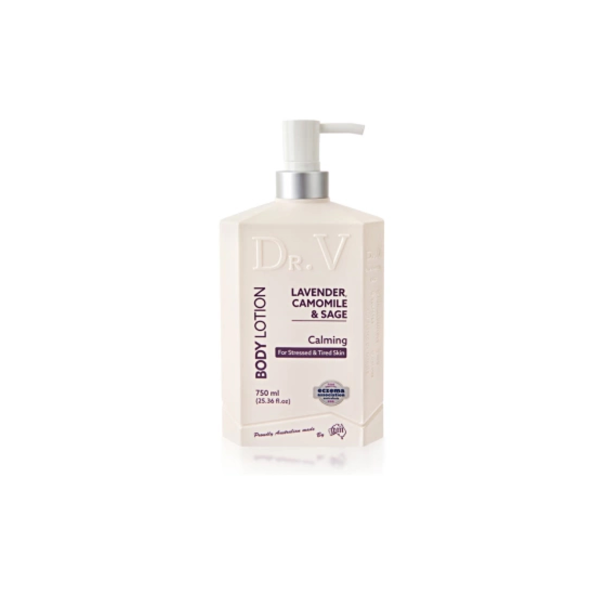 Dr V  Lavander, Moisturizer, Skin Lotion Sensitive Skin. Soothing Lotion with Lavender Essential Oil - 750ml