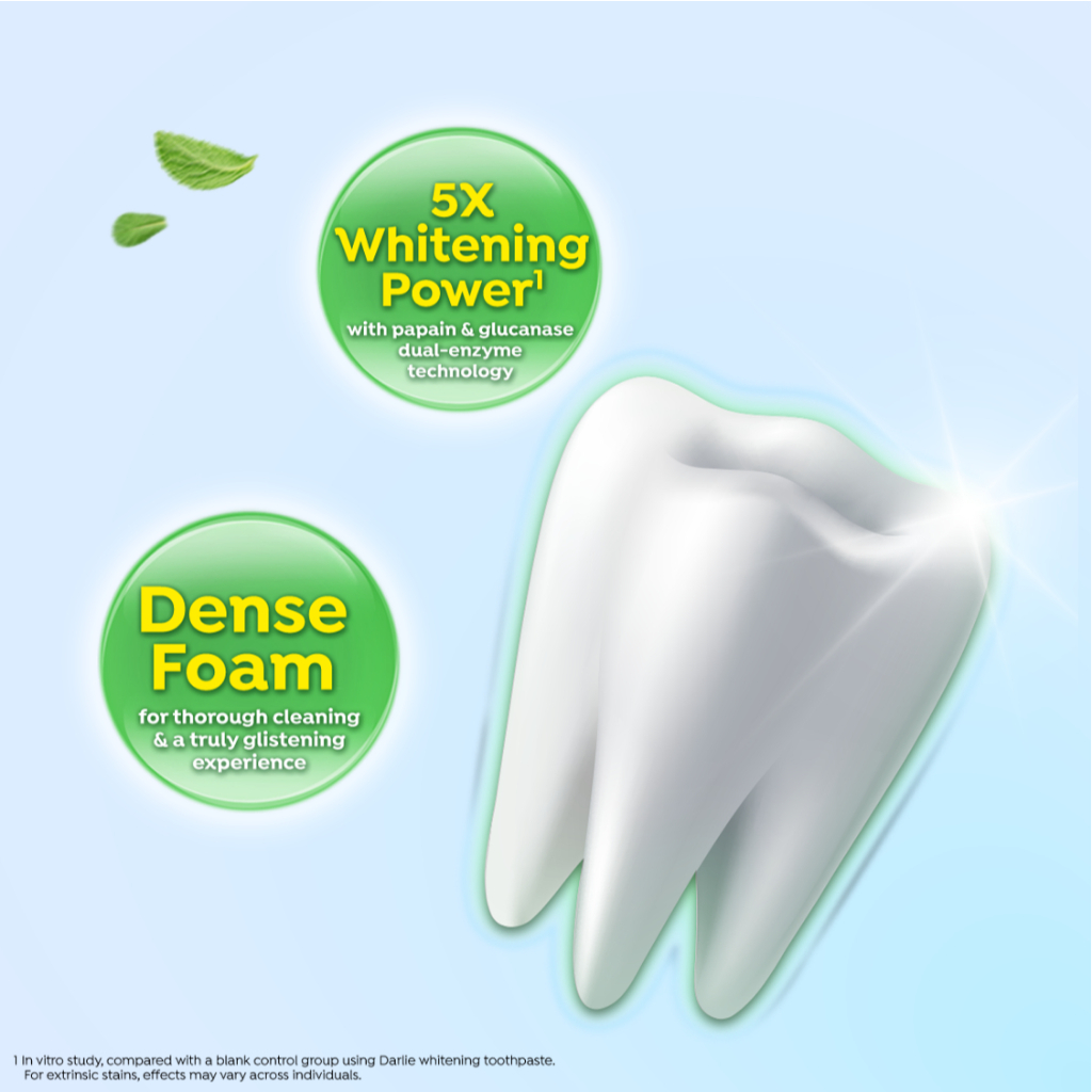 DARLIE All Shiny White Supreme Enzyme Fresh Mint Whitening Toothpaste120G-Health And Beauty,Oral Care ,Toothpaste(牙膏）