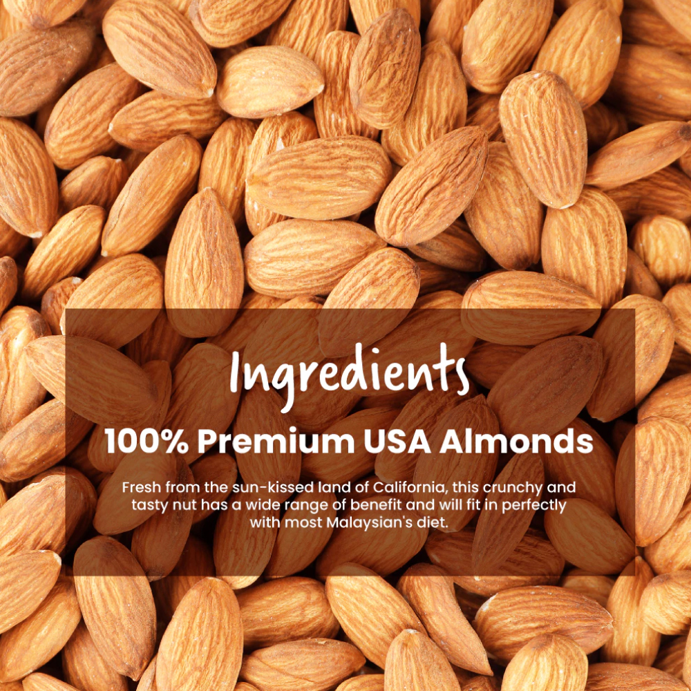 [CLR] DELIFOOD PRODUCTION Pure Almond Butter Spread 220g- Almond, Almond Butter, Badam (EXP: 05/2026)