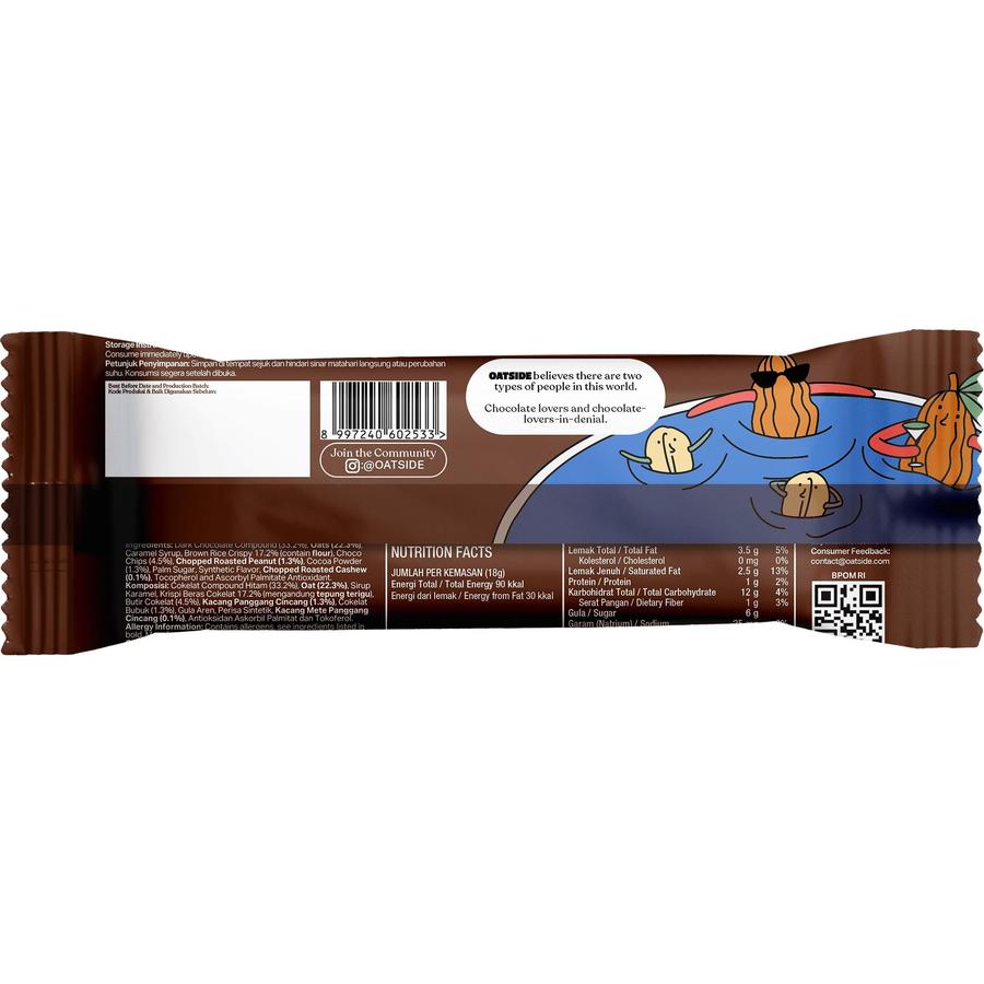 [CLR] OATSIDE Cereal Bar 18g - Chocolate, Oatside Bar, Snacks, Energy Bar, Protein Bar, 零食 (EXP: 22/9/2026)