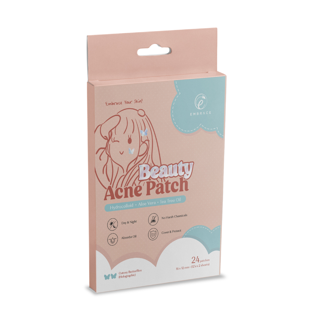 EMBRACE Beauty Acne Patch 12's X 2 - Cutesy Butterflies Pimple Patch, Patch Jerawat, Hydrocolloid Patches, Ance Patch, 痘