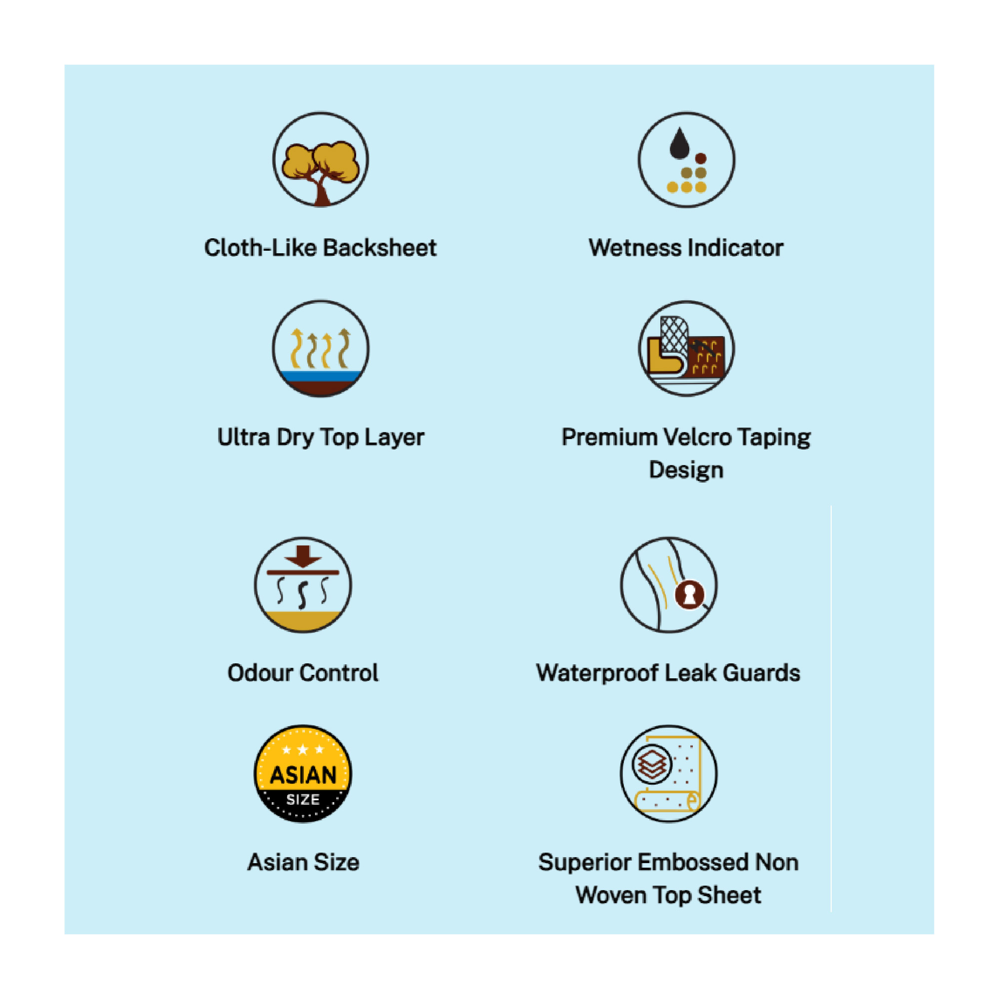 ABSORBA Conti-Fit Clothlike Diapers (Saiz L) 10's - Lampin Dewasa, Lampin Dewasa Berpelekat