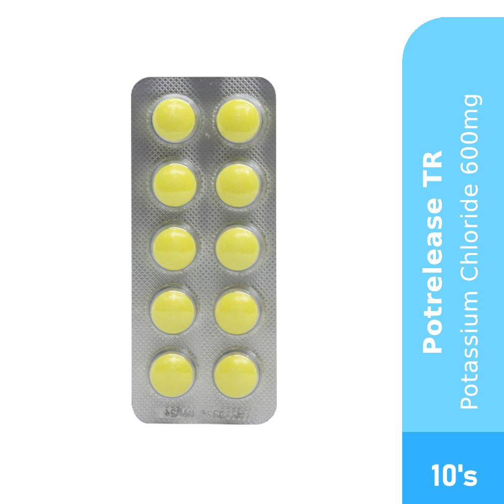 Potrelease TR 10's for Potassium Supplement, Prevent Hypokalaemia
