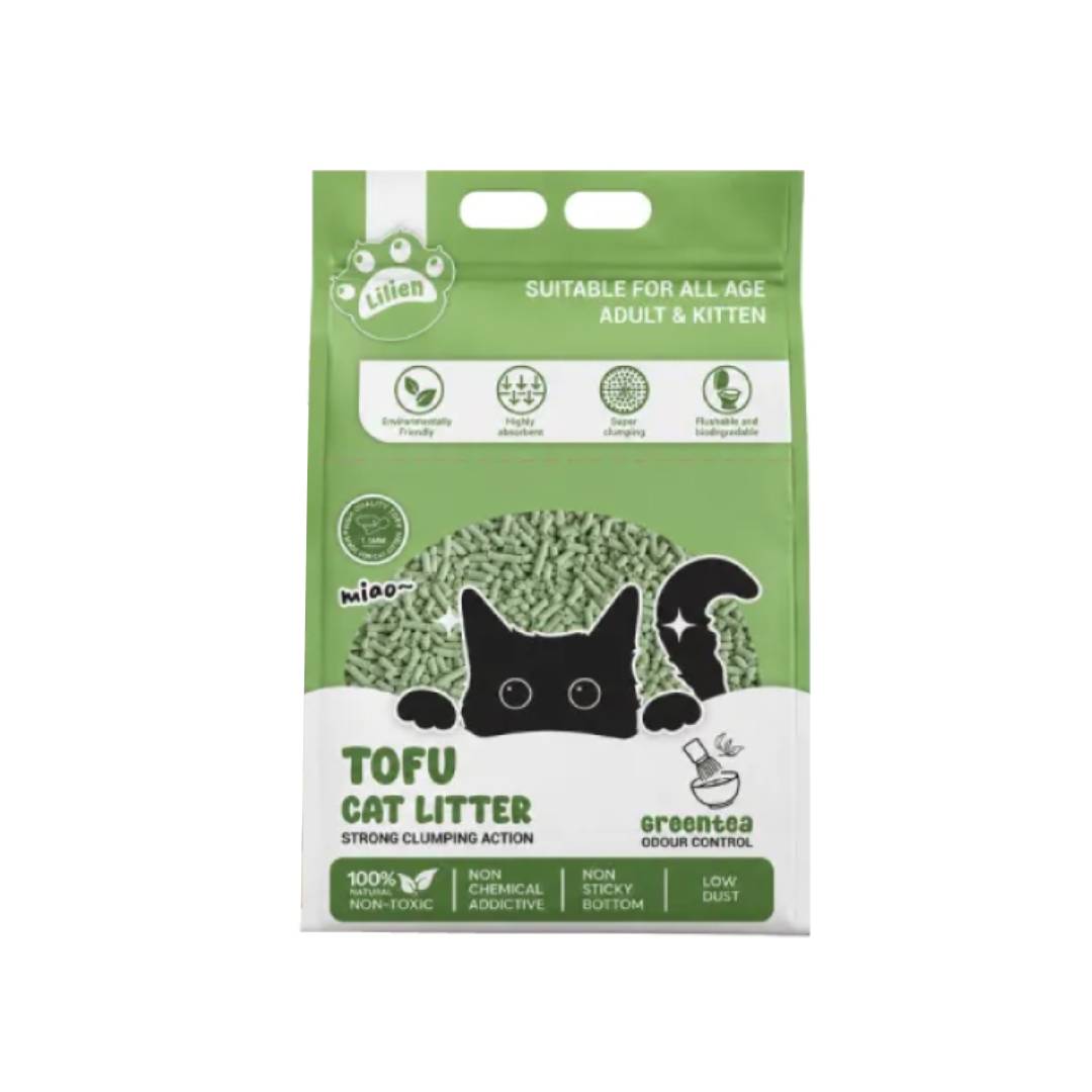 LILIEN Cat Tofu Litter 6L/1.6kg for Pasir Kucing, Cat Litter Tofu, Cat Sand
