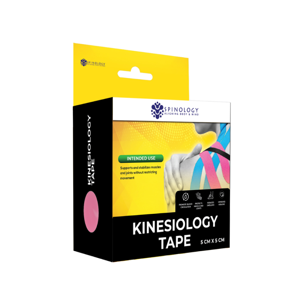 SPINOLOGY Kinesiology Tape 5cm X 5M for Strapping Tape, Sport Tape, Tape Sport