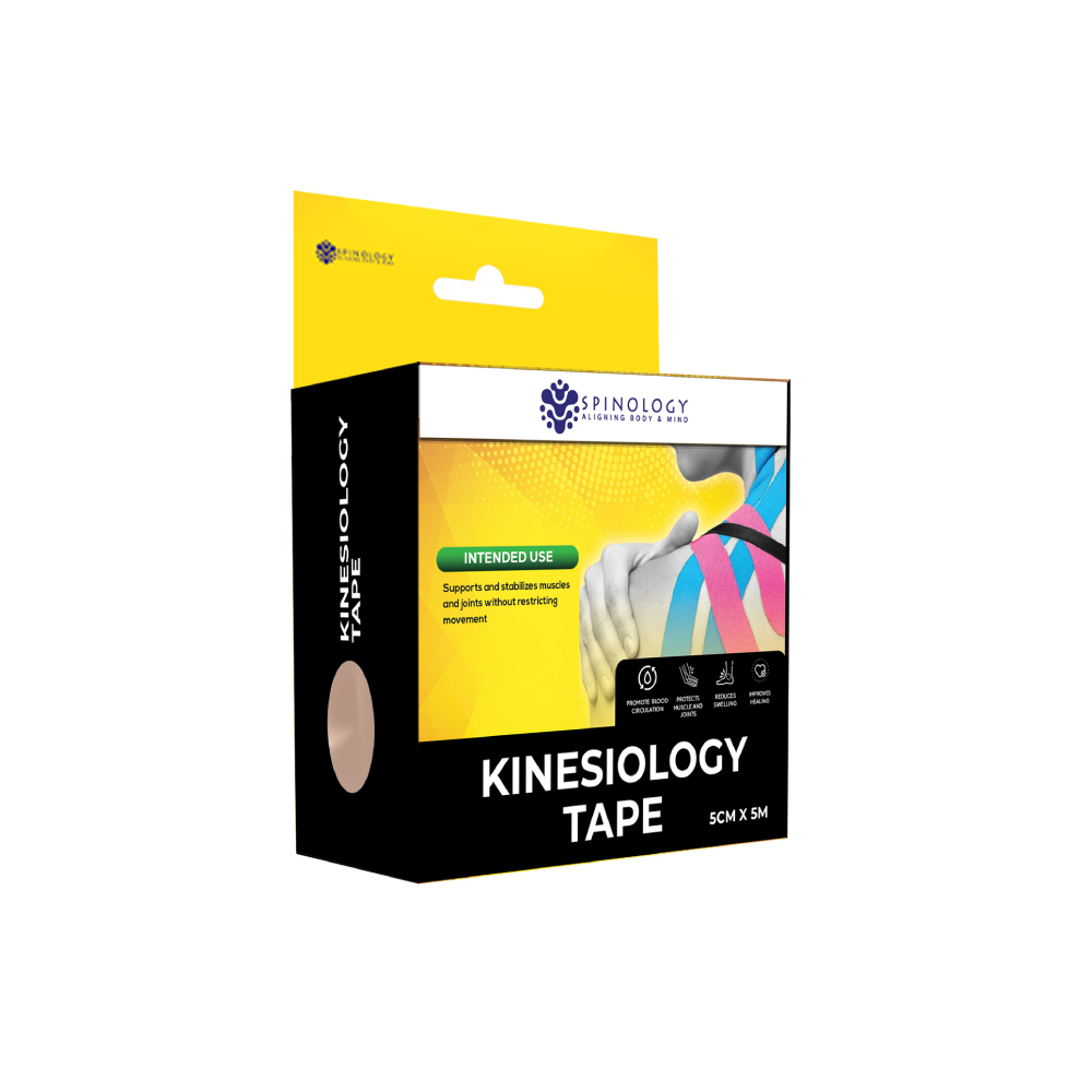 SPINOLOGY Kinesiology Tape 5cm X 5M for Strapping Tape, Sport Tape, Tape Sport