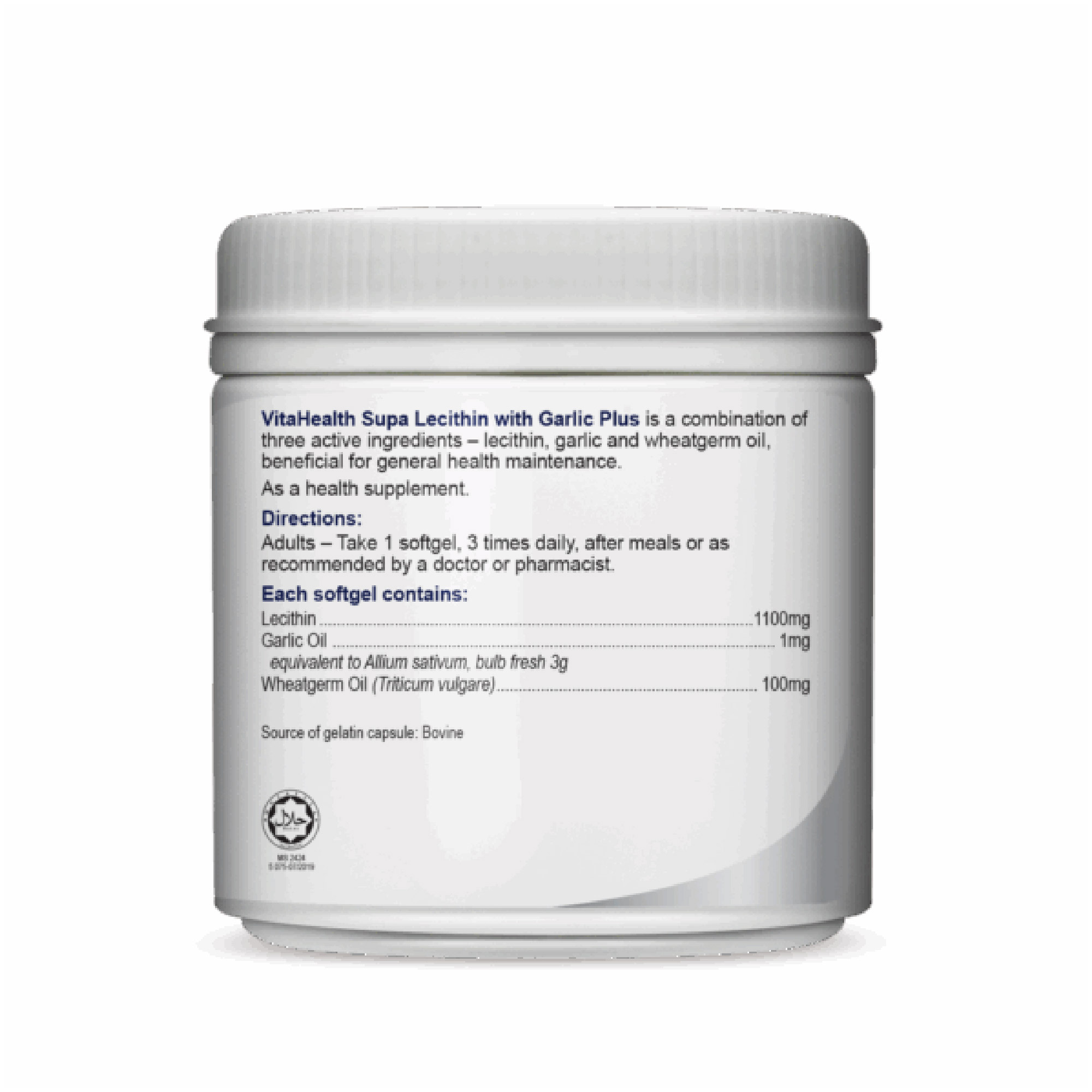 VITAHEALTH Supa Garlic Plus 150's for Cholesterol Supplement, Blood Pressure Supplement