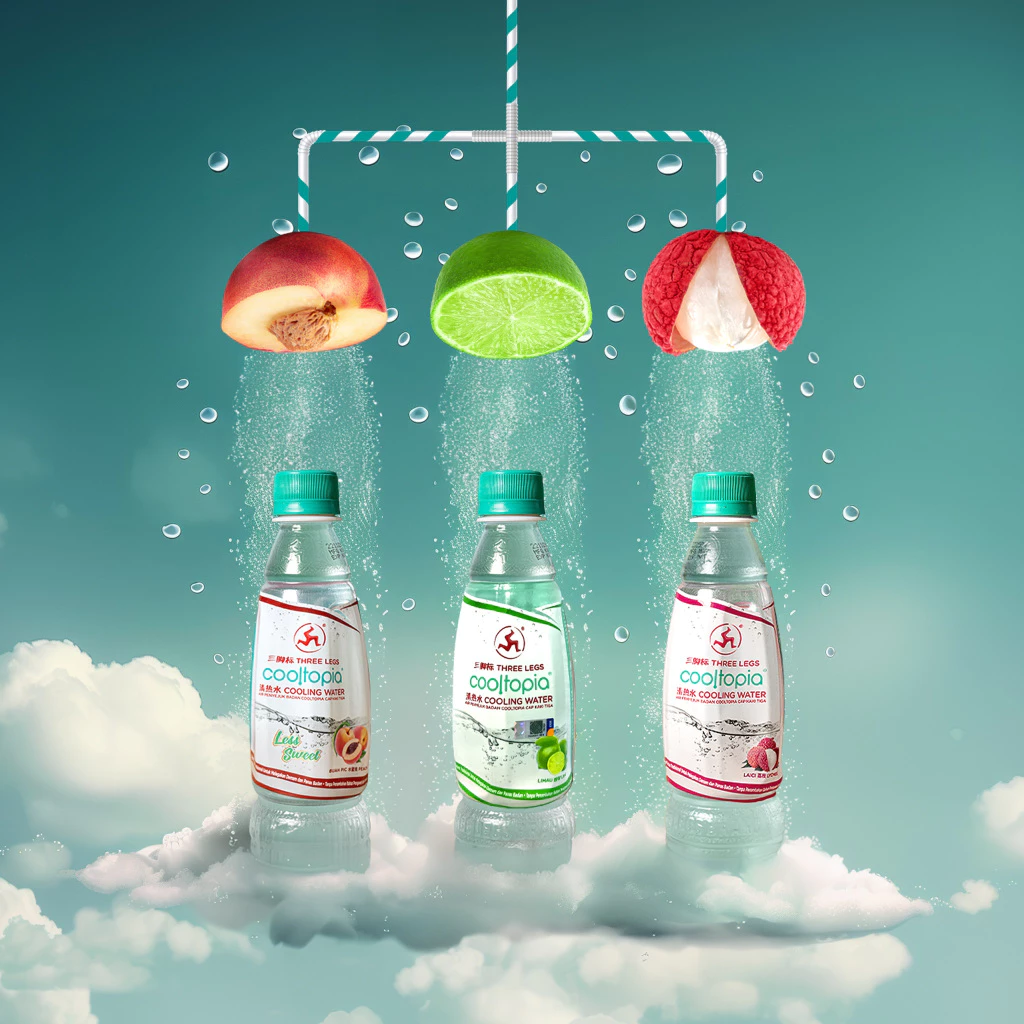 THREE LEGS Cooltopia 320ML - Peach