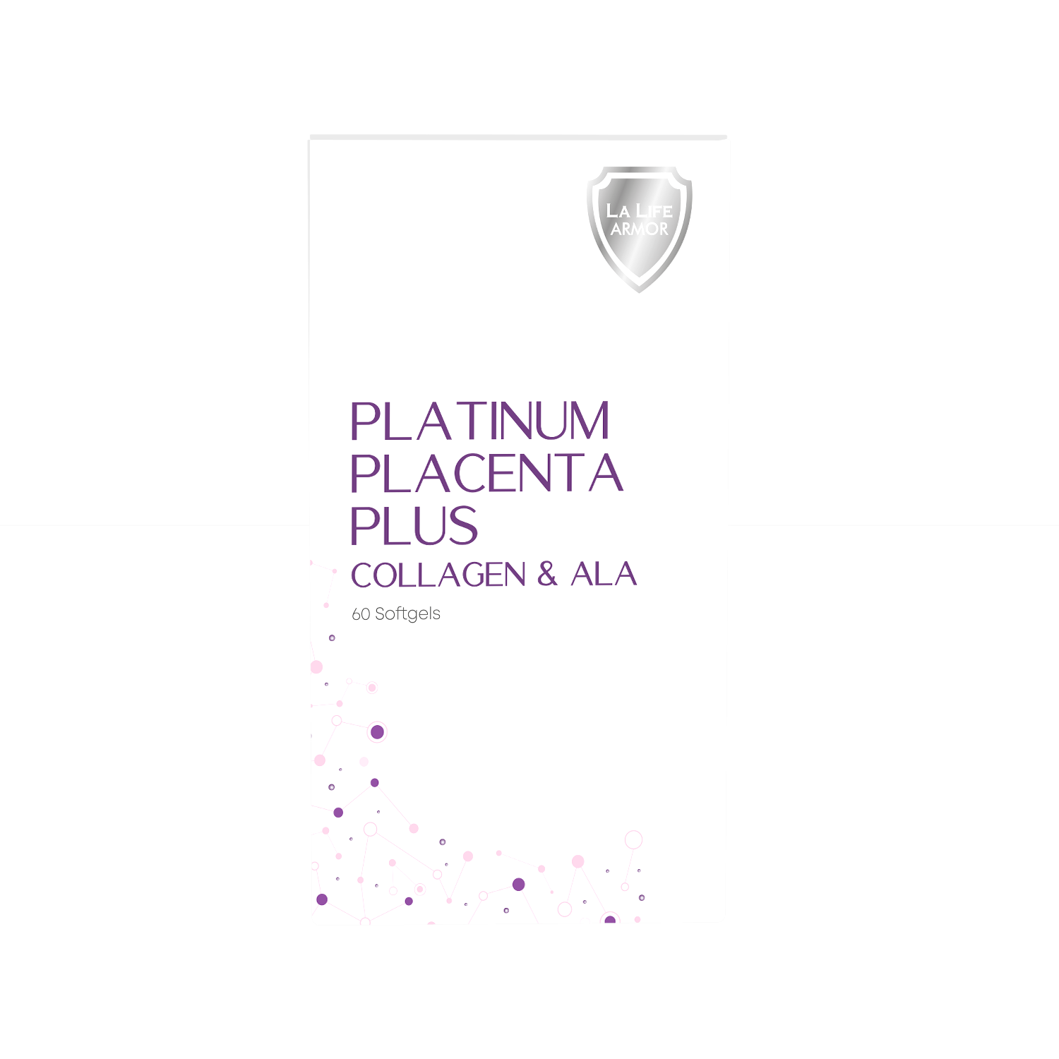 LA LIFE ARMOR Platinum Placenta Plus Collagen & ALA 60's for Anti Aging