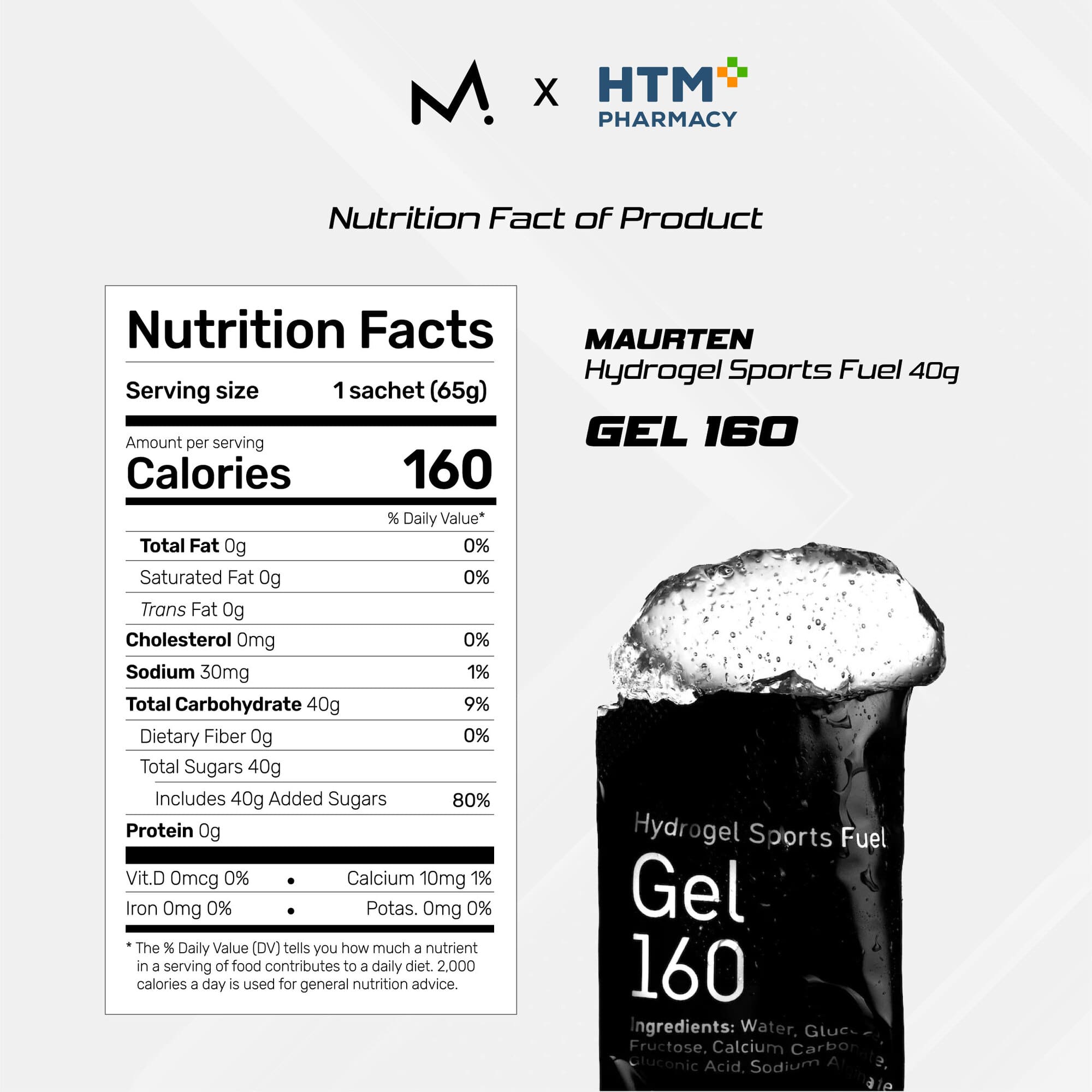 MAURTEN Gel 160 40g for Energy Gel, Sport, Workout