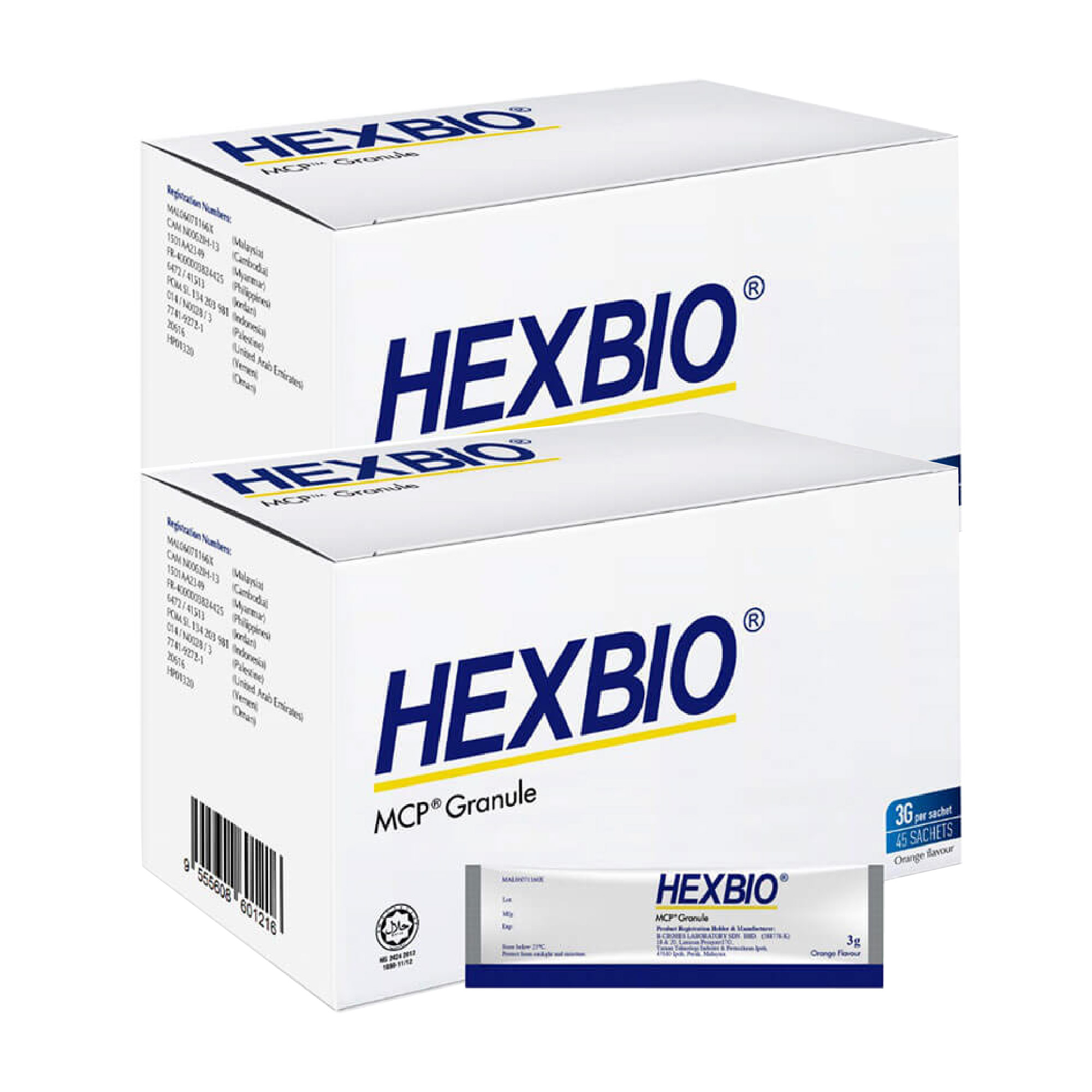 HEXBIO MCP Granule 3g 45's x 2 - Promo Pack, Probiotic