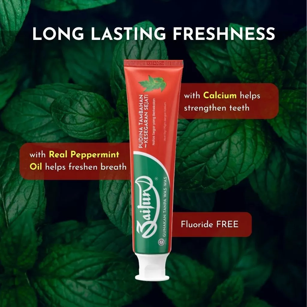 ZAITUN Toothpaste Extra Mint 175g x 2, Ubat Gigi, 牙膏