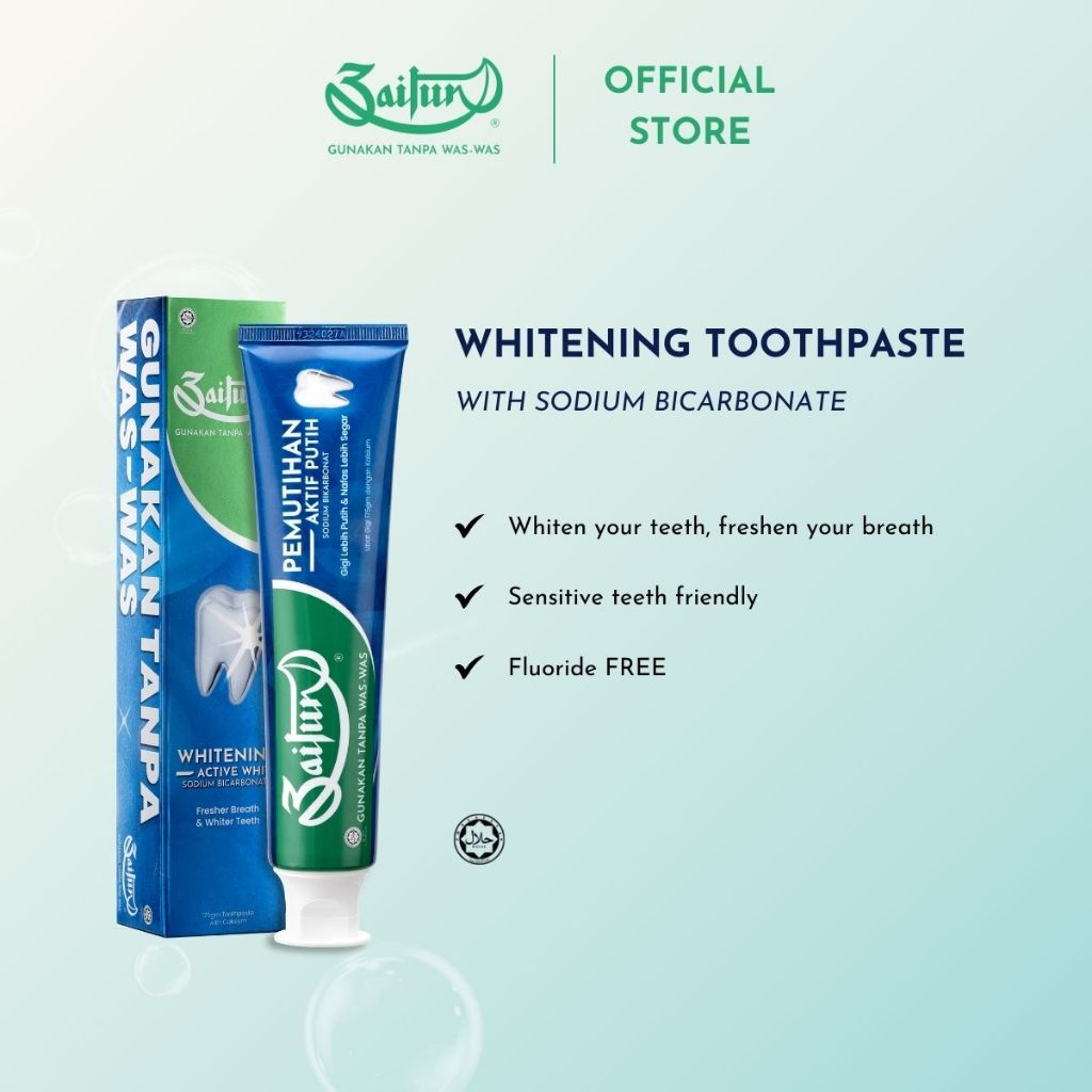 ZAITUN Toothpaste Whitening 175g, Ubat Gigi, 牙膏