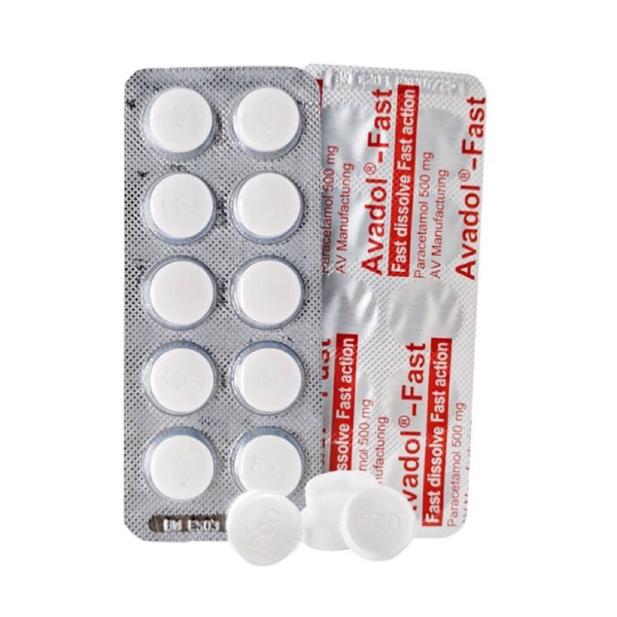 AVADOL Fast 500mg 200's - One Box