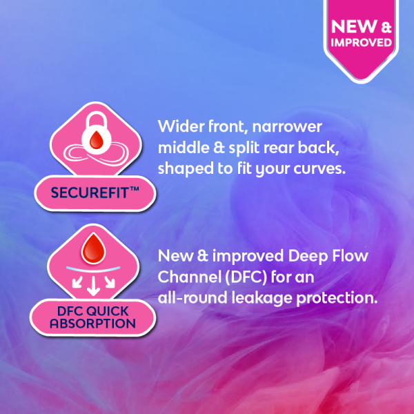 LIBRESSE Ultra Thin Wings 24cm 18's, Tuala Wanita, Sanitary Pads