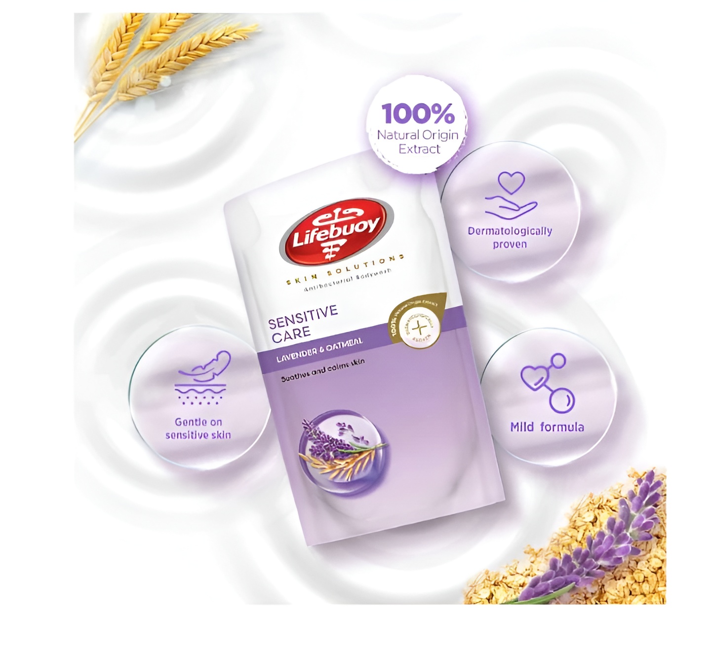 LIFEBUOY Bodywash Refill 800ml - Lavender Sensitive Care