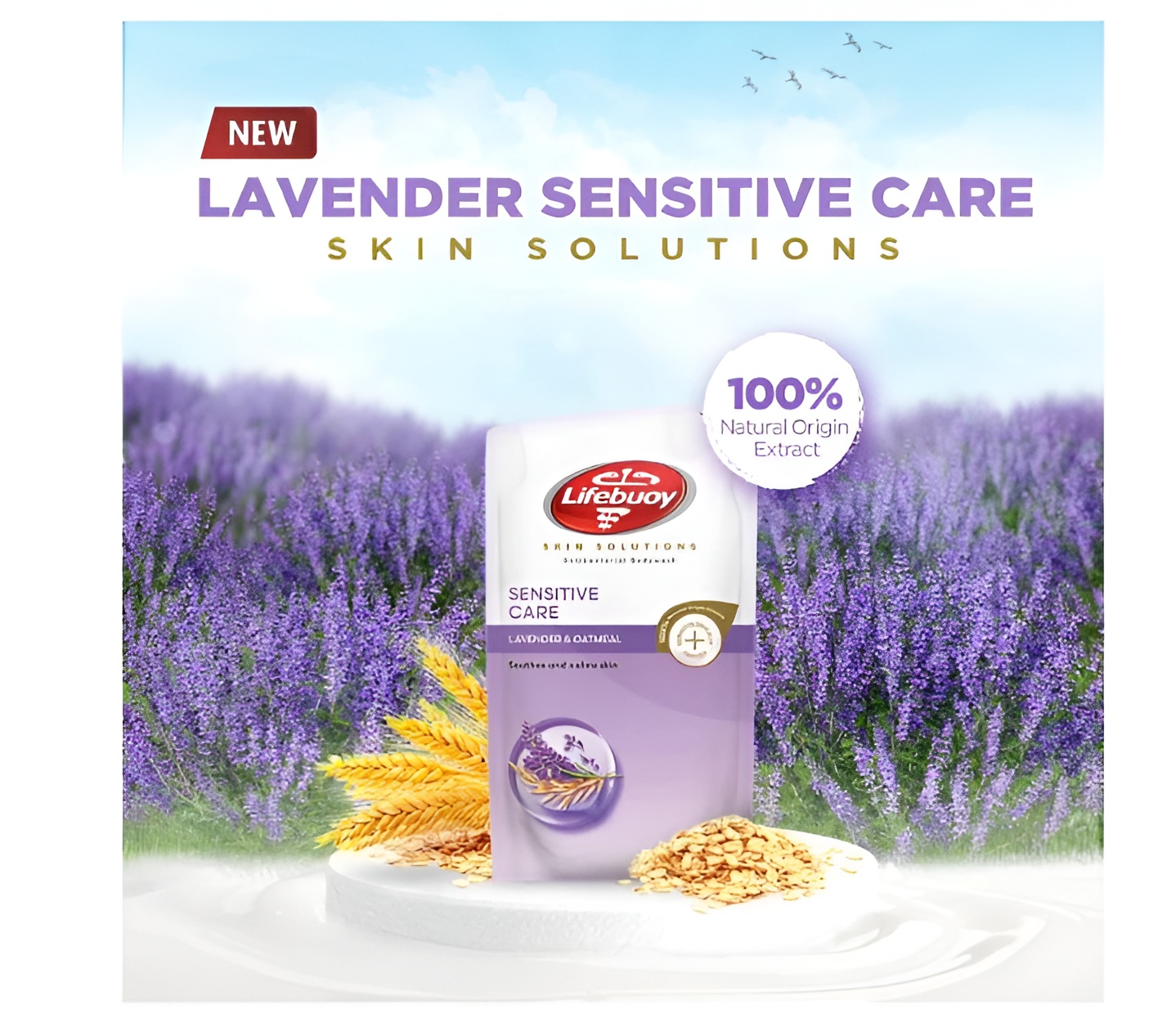 LIFEBUOY Bodywash Refill 800ml - Lavender Sensitive Care