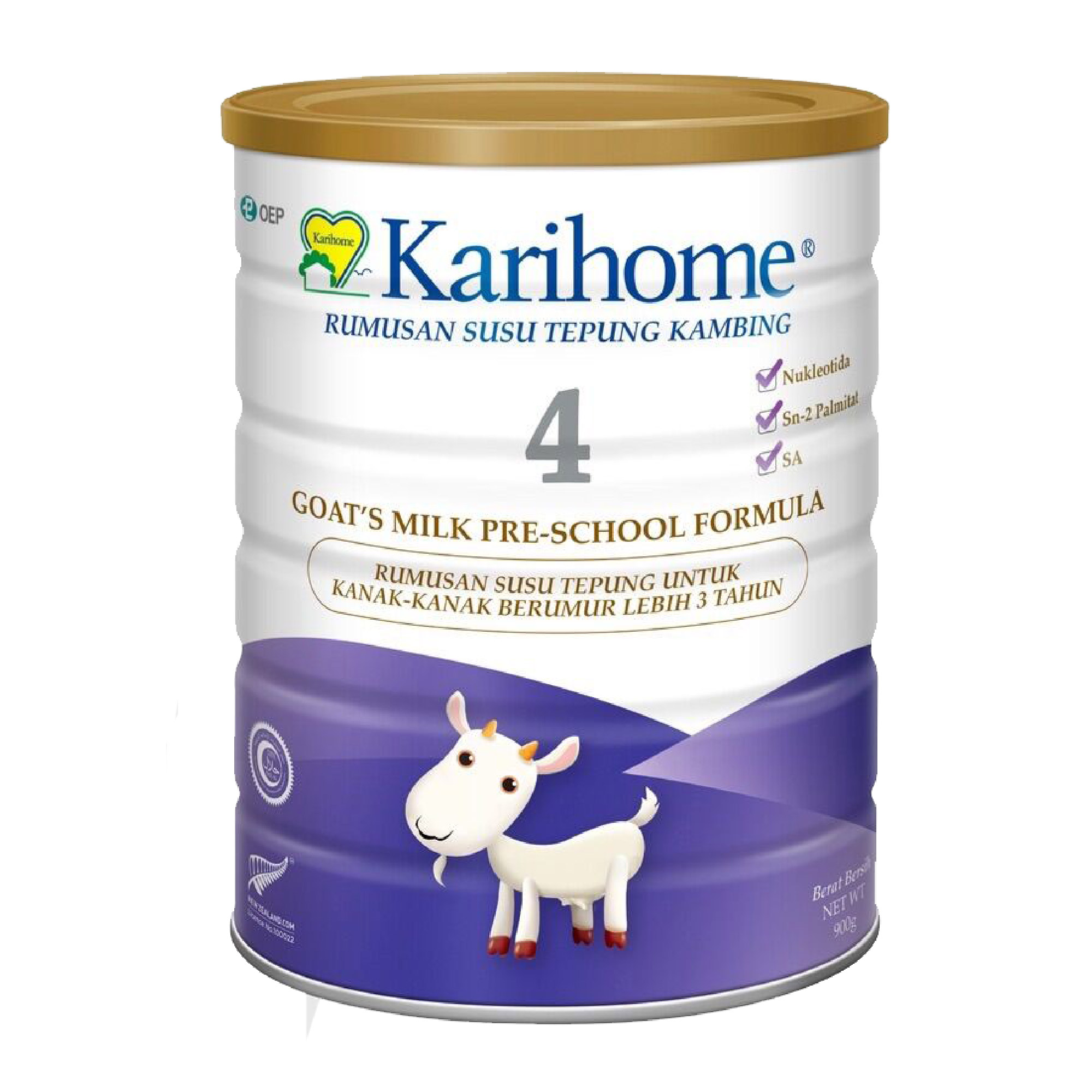 KARIHOME Goat's Milk Pre-School Formula Step 4 900g, Susu Kambing, Milk Formula, 羊奶粉