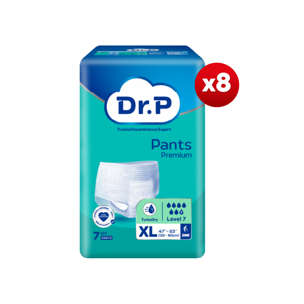 DR.P Premium Level 7 Pants M / L / XL (1 Carton) Adult Diapers Pants Murah, Lampin Dewasa