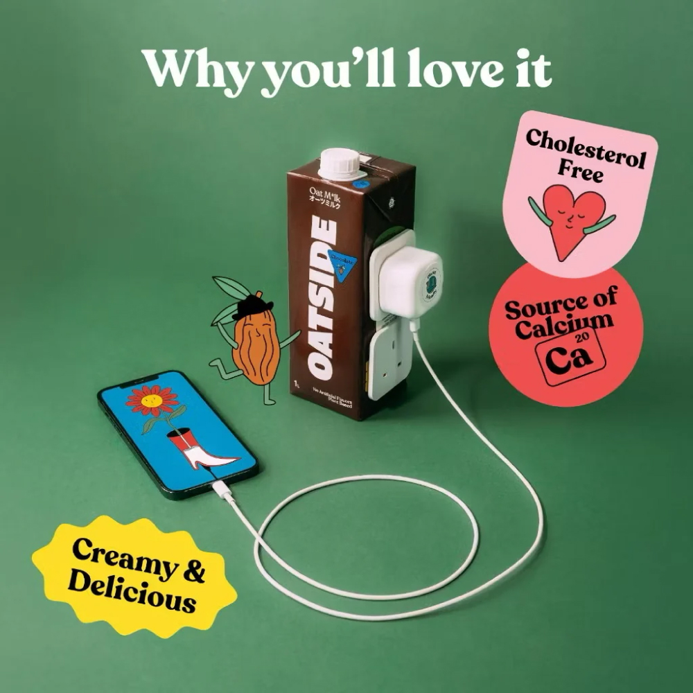 OATSIDE Chocolate Milk 1L for Susu Coklat, Milk Chocolate, Air Susu Kotak, Susu Kotak