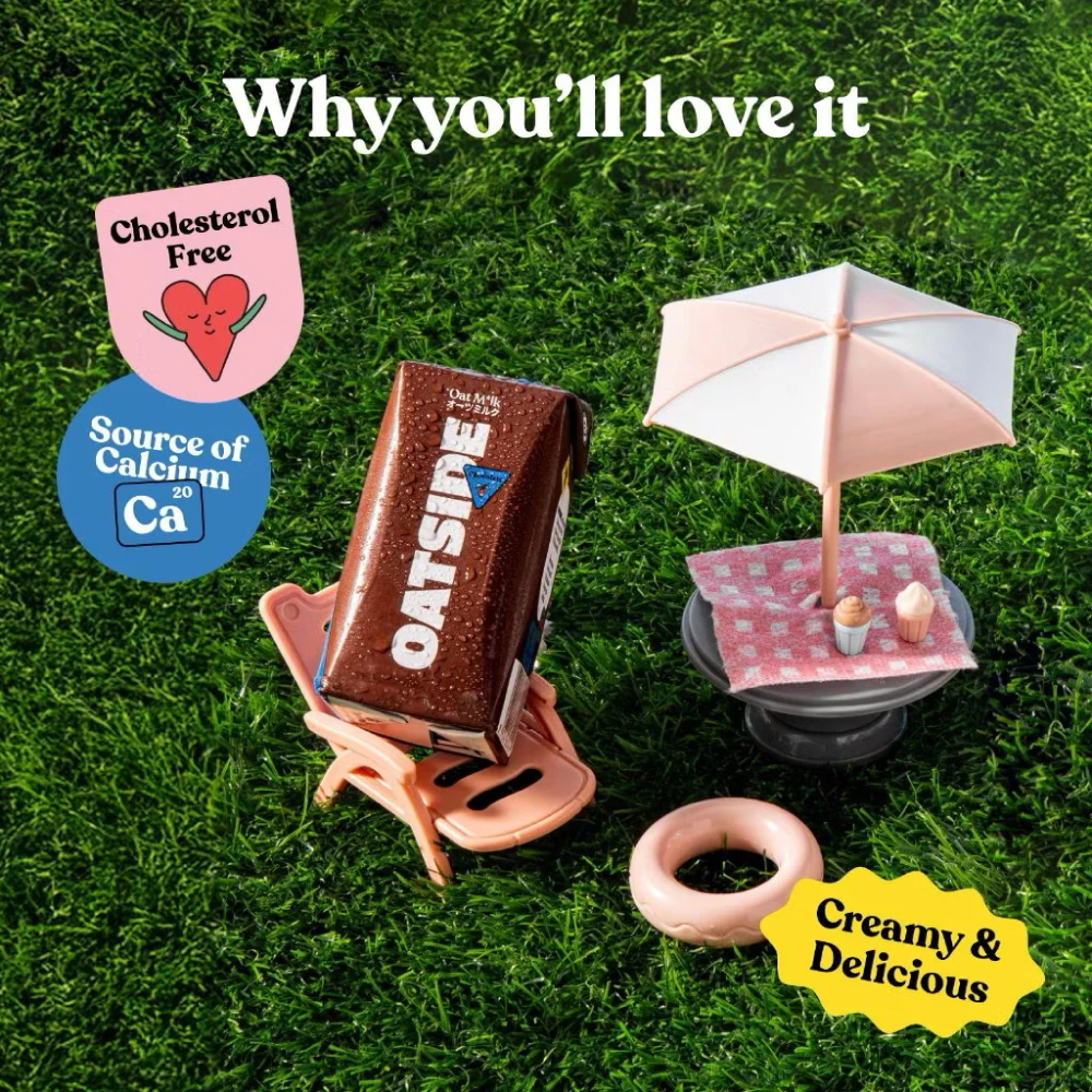 OATSIDE Chocolate Milk 200ml X 3's for Susu Coklat, Milk Chocolate, Air Susu Kotak