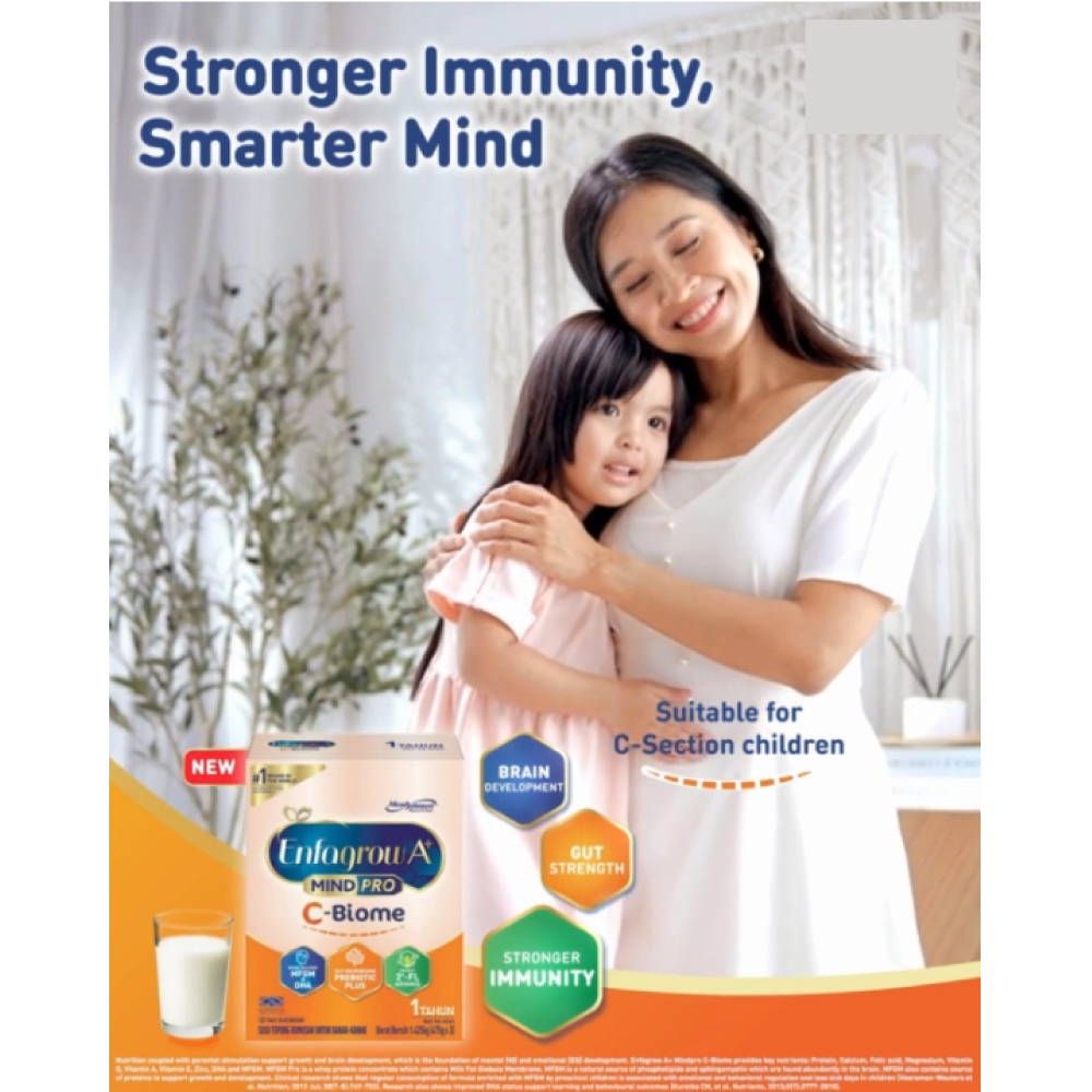 ENFAGROW A+ Mindpro C-Biome for 1.425kg C-Section Born Children Step 3 Milk Formula