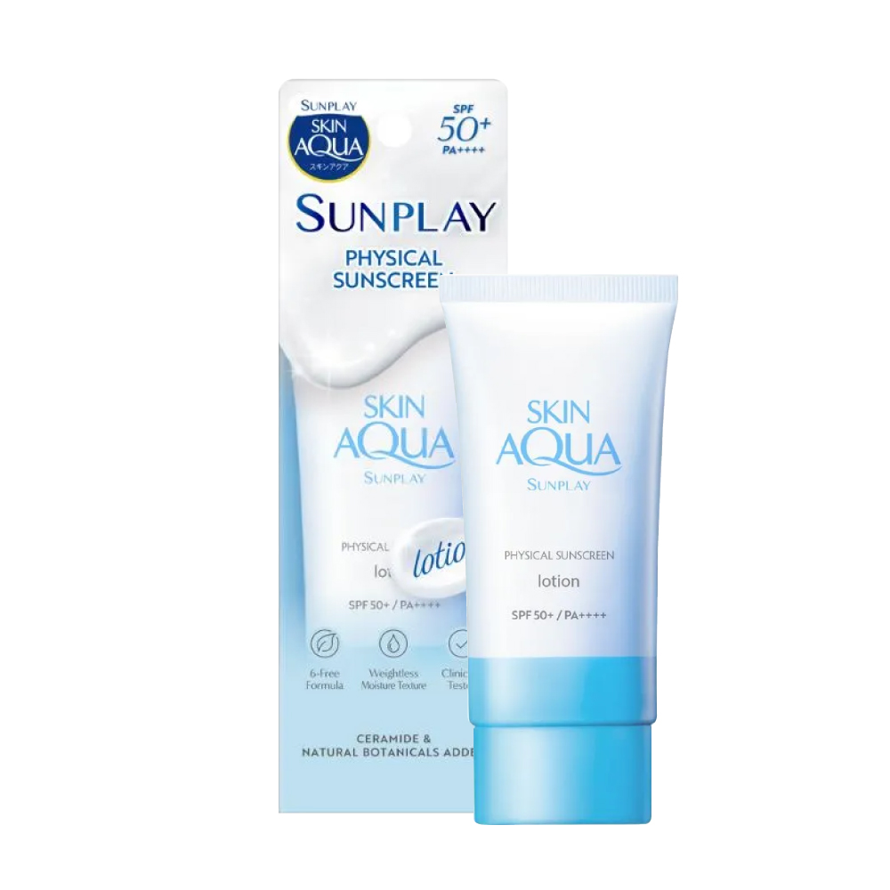 SUNPLAY Skin Aqua Physical Sunscreen Spf50+ 50ml for Sunblock, Sunplay Sunscreen