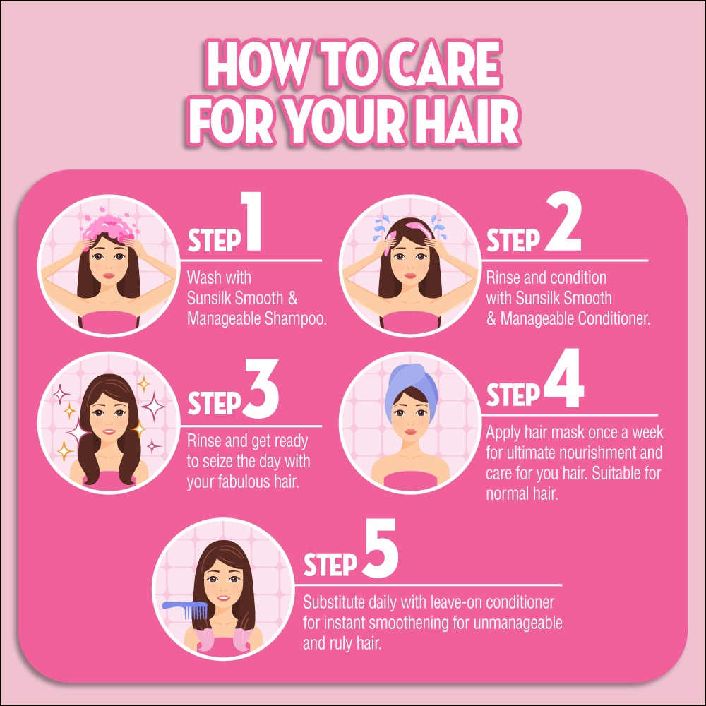 SUNSILK Shampoo 625ml - Smooth & Manageable for frizzy or tangled hair 顺滑, 控毛躁洗发水